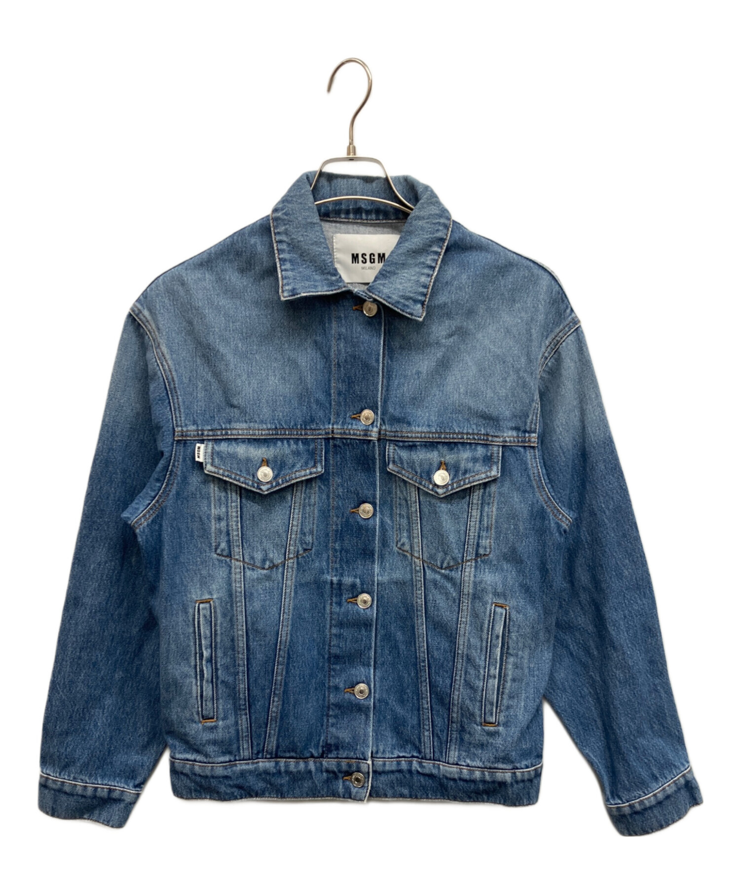 中古・古着通販】MSGM (エムエスジーエム) バックロゴデニムジャケット 