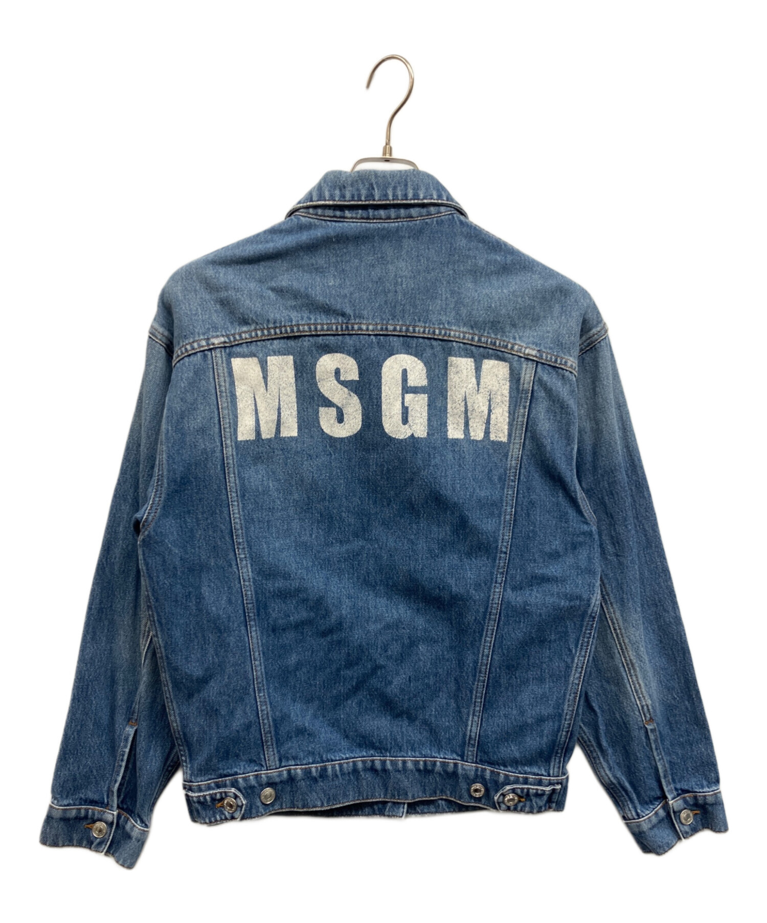 中古・古着通販】MSGM (エムエスジーエム) バックロゴデニムジャケット 