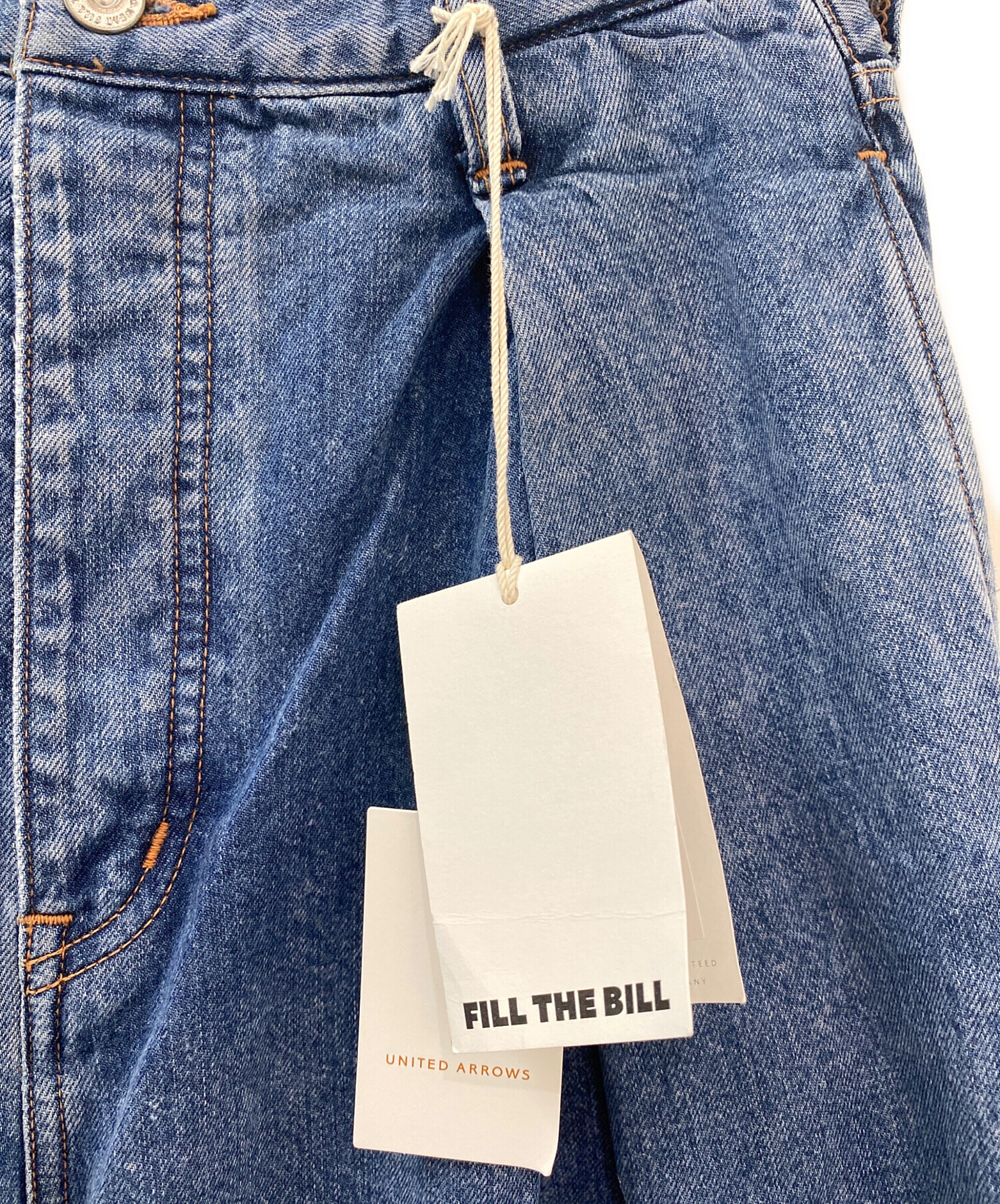FILL THE BILL フィル ザ ビル UNITED ARROWS 別注 パンツ ブルー サイズ:27(S) / 24秋冬 ワイド デニム パンツ / ストレート コットン / 日本製 / ボトムス ジーンズ ジーパン【レディース】【中古】【K4470】 FILL THE BILL フィル ザ ビル UNITED ARROWS 別注 パンツ ブルー