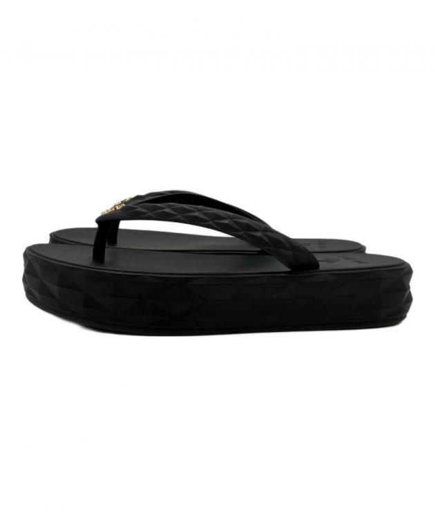 中古・古着通販】JIMMY CHOO (ジミーチュウ) トングサンダル ブラック
