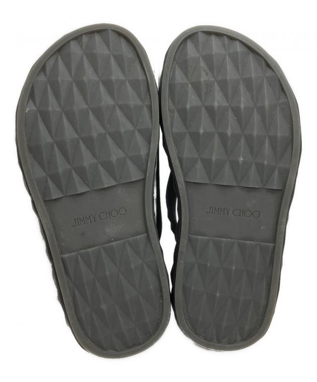 中古・古着通販】JIMMY CHOO (ジミーチュウ) トングサンダル ブラック