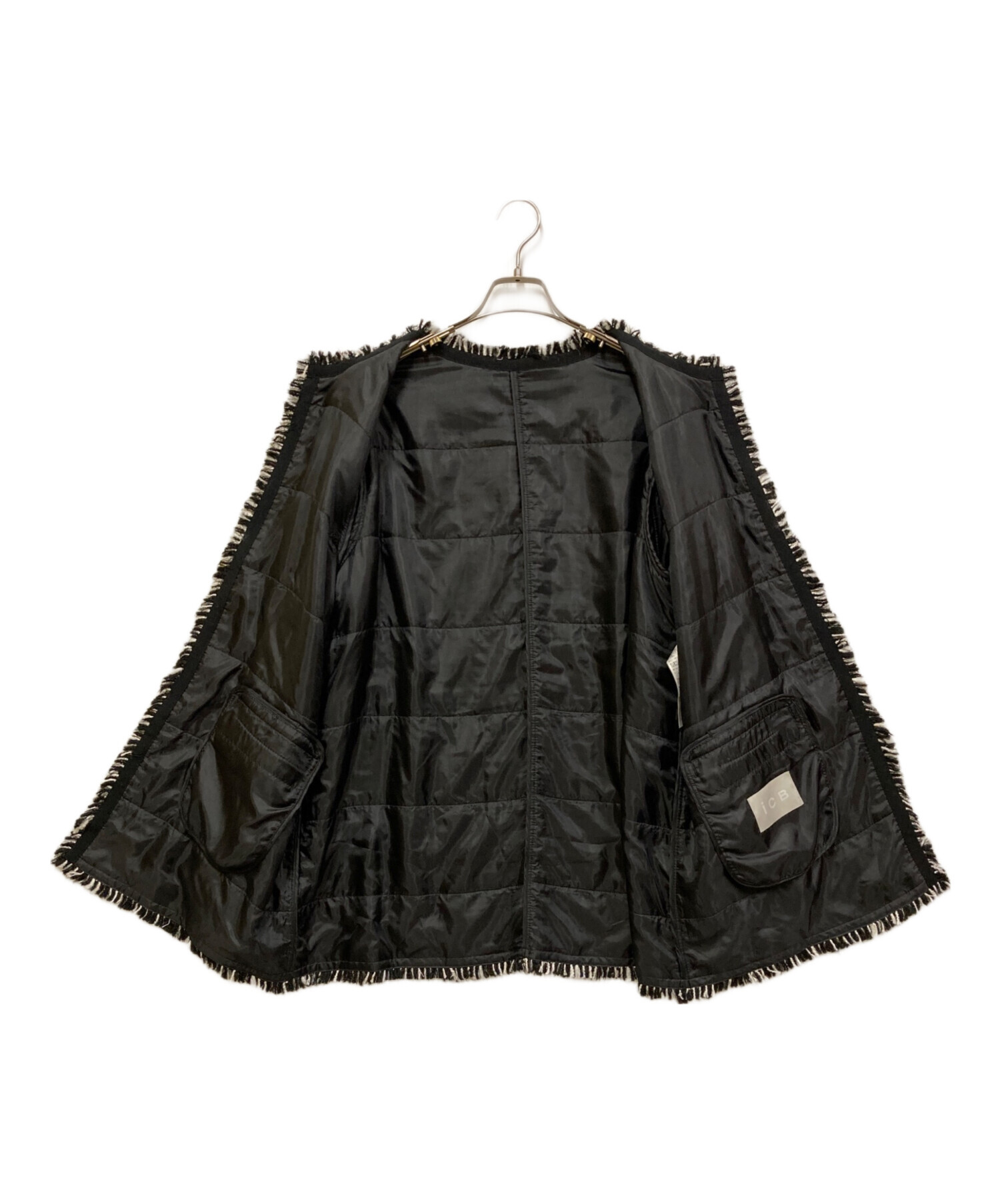 中古・古着通販】icB (アイシービー) ライトツイード ノーカラー