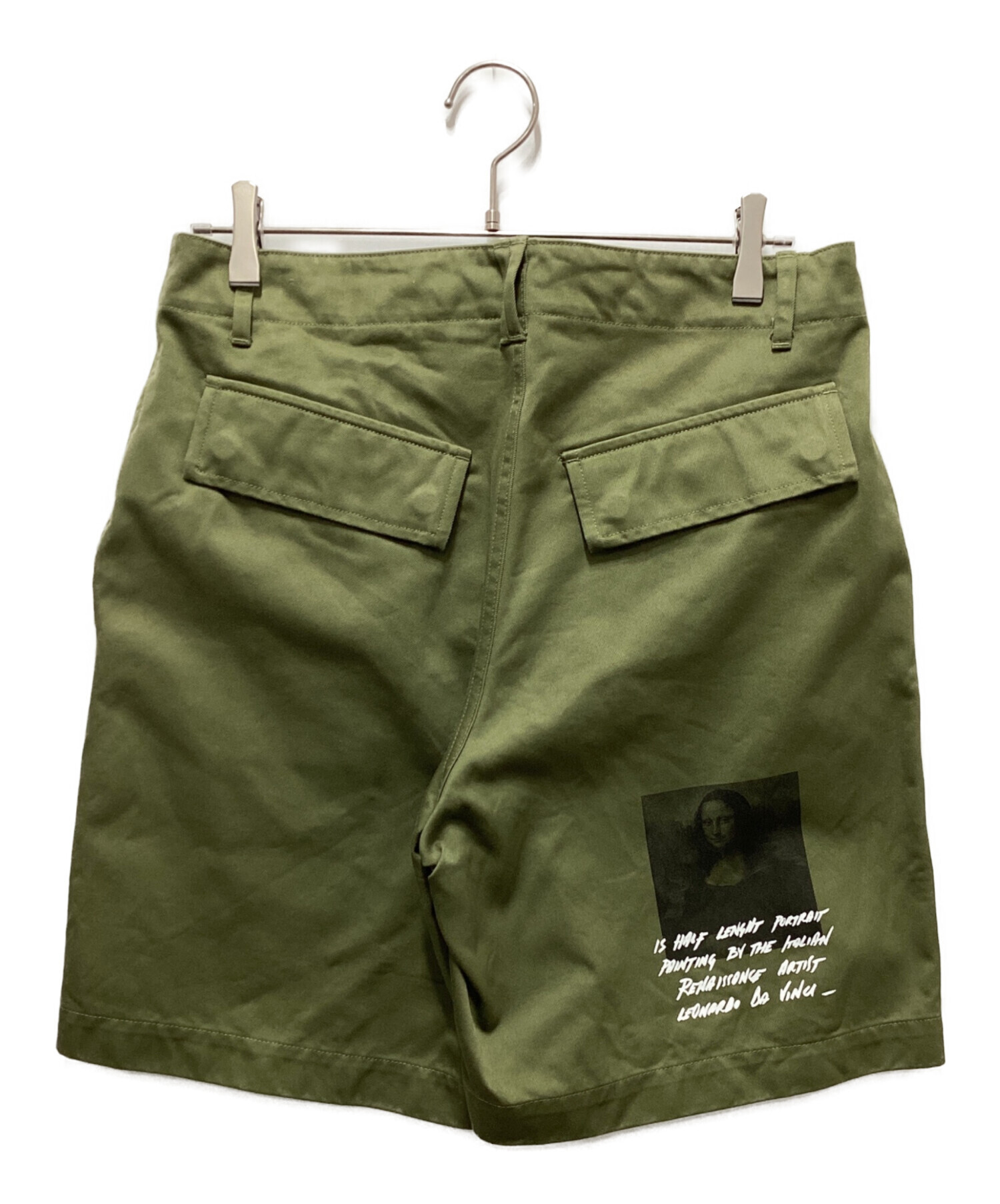 中古・古着通販】OFFWHITE (オフホワイト) ハーフパンツ オリーブ