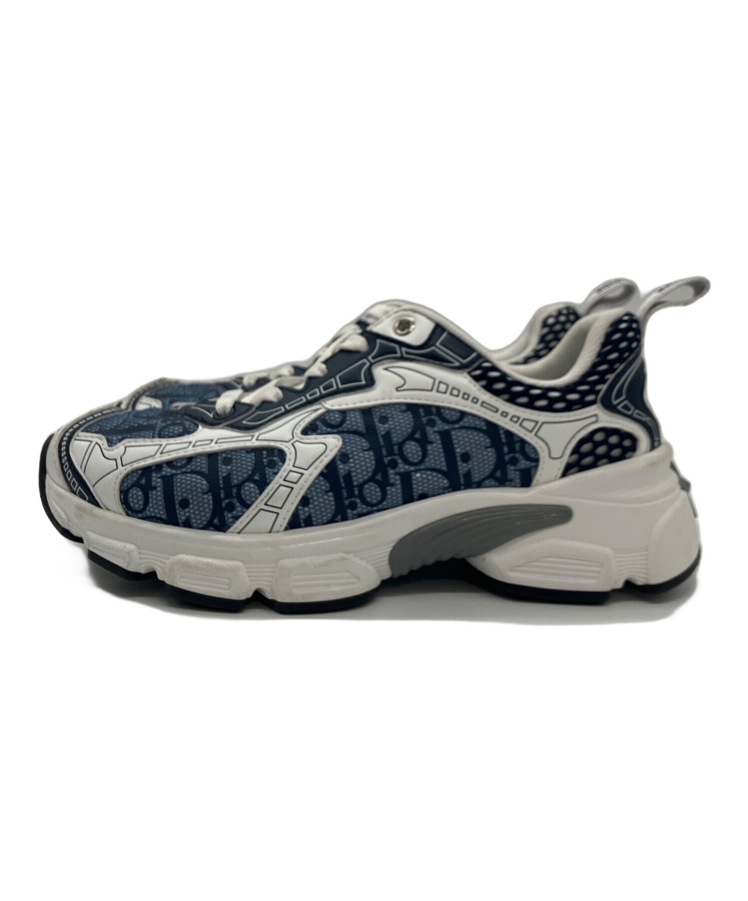 CHRISTIAN DIOR スニーカー ネイビー/ホワイト 中古・古着通販】Christian Dior (クリスチャン ディオール