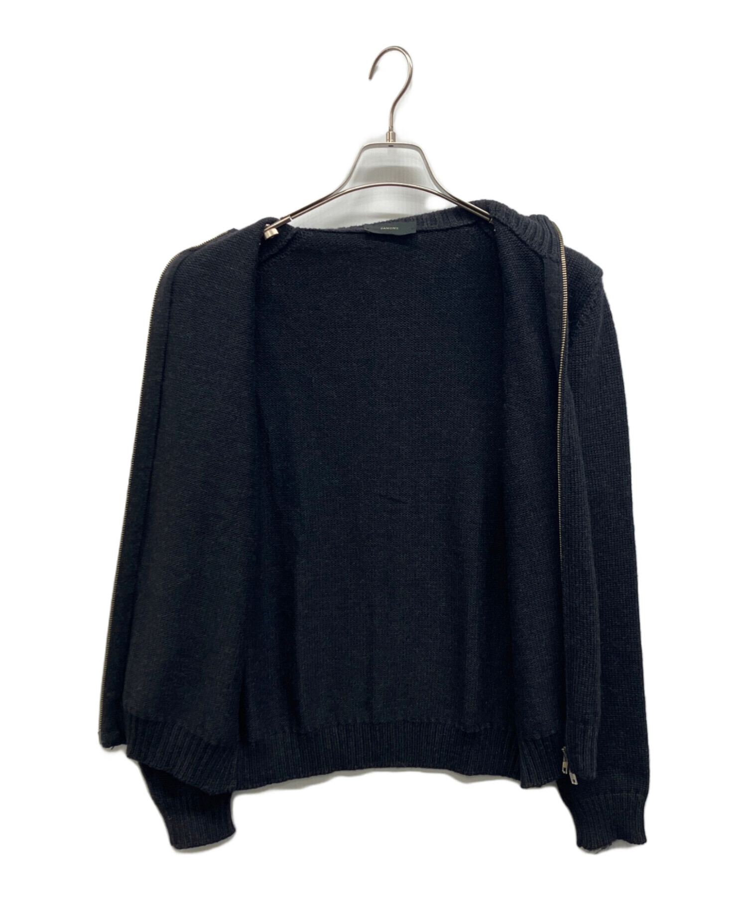 中古・古着通販】Zanone (ザノーネ) スタンドカラージップアップニット