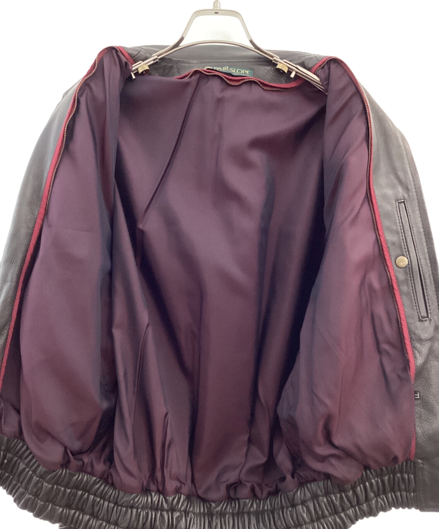 中古・古着通販】PAIR SLOPE (ペアスロープ) ショートレザーハリントン