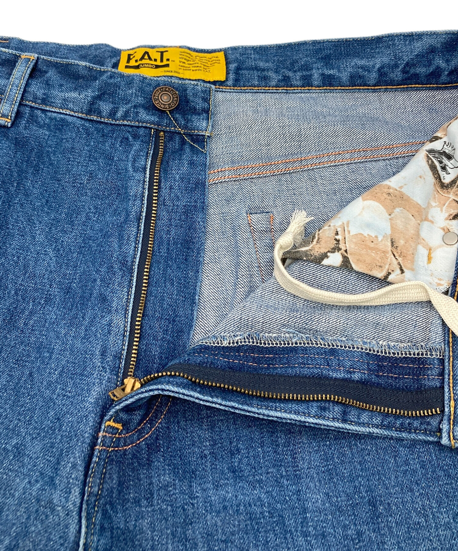中古・古着通販】FAT (エフエーティー) デニムパンツ BLUDOZER WORN