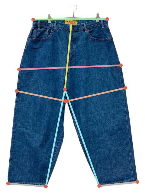 中古・古着通販】FAT (エフエーティー) デニムパンツ BLUDOZER WORN