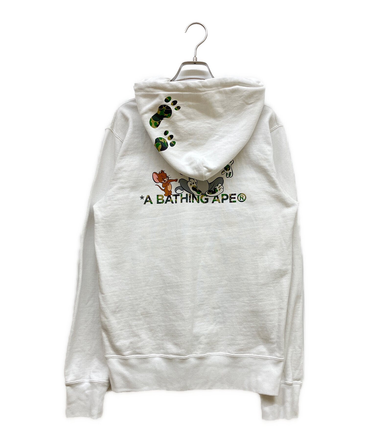 【美品】アベイシングエイプ　Logo print cotton hoodie 中古・古着通販】A BATHING APE (アベイシングエイプ) TOM AND JERRY
