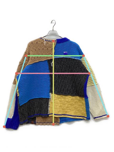 ADERERROR アーダーエラー ZARA ニットカーディガン L - XL ☆【Ader Error x Zara】☆Patchwork Knit Cardiga.n Multi