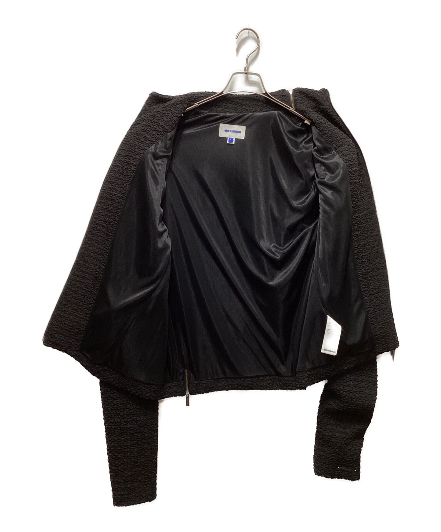 中古・古着通販】ADER error (アーダーエラー) Black Zip-Up Jacket