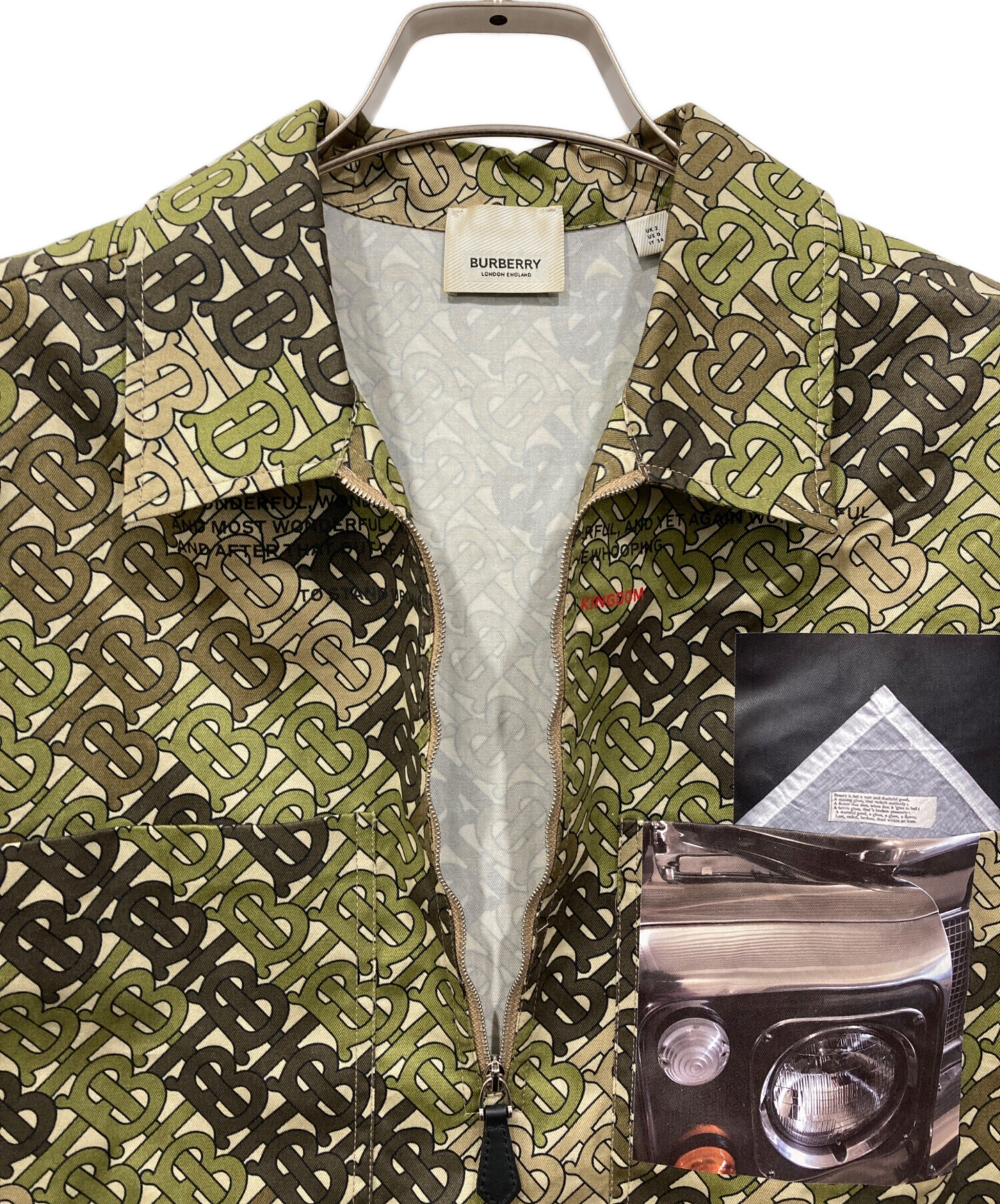 中古・古着通販】BURBERRY (バーバリー) S/Sハーフジップシャツ