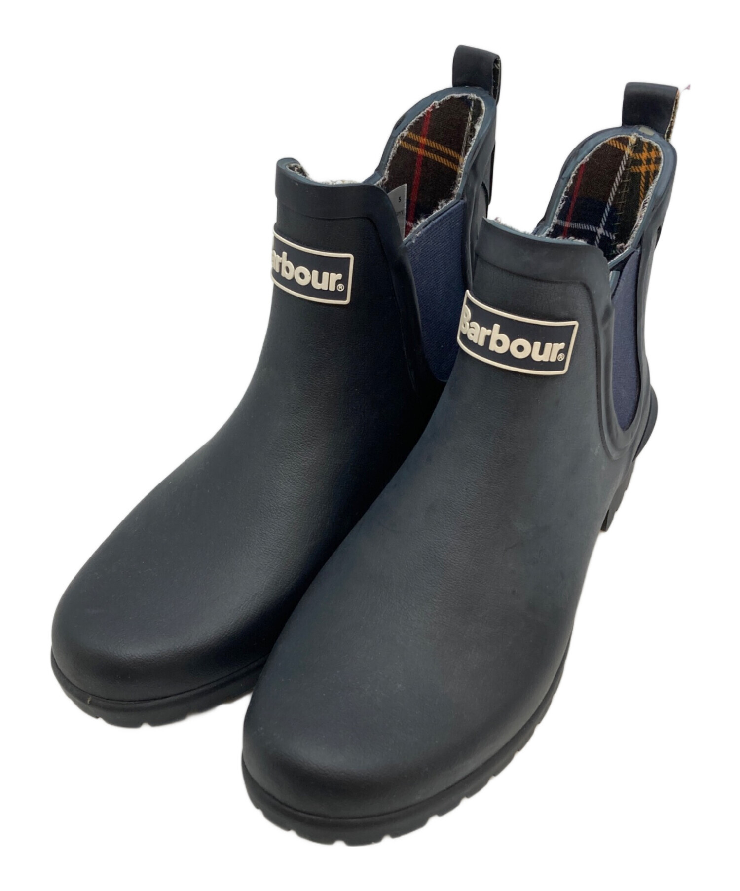 中古・古着通販】Barbour (バブアー) サイドゴアレインブーツ ネイビー