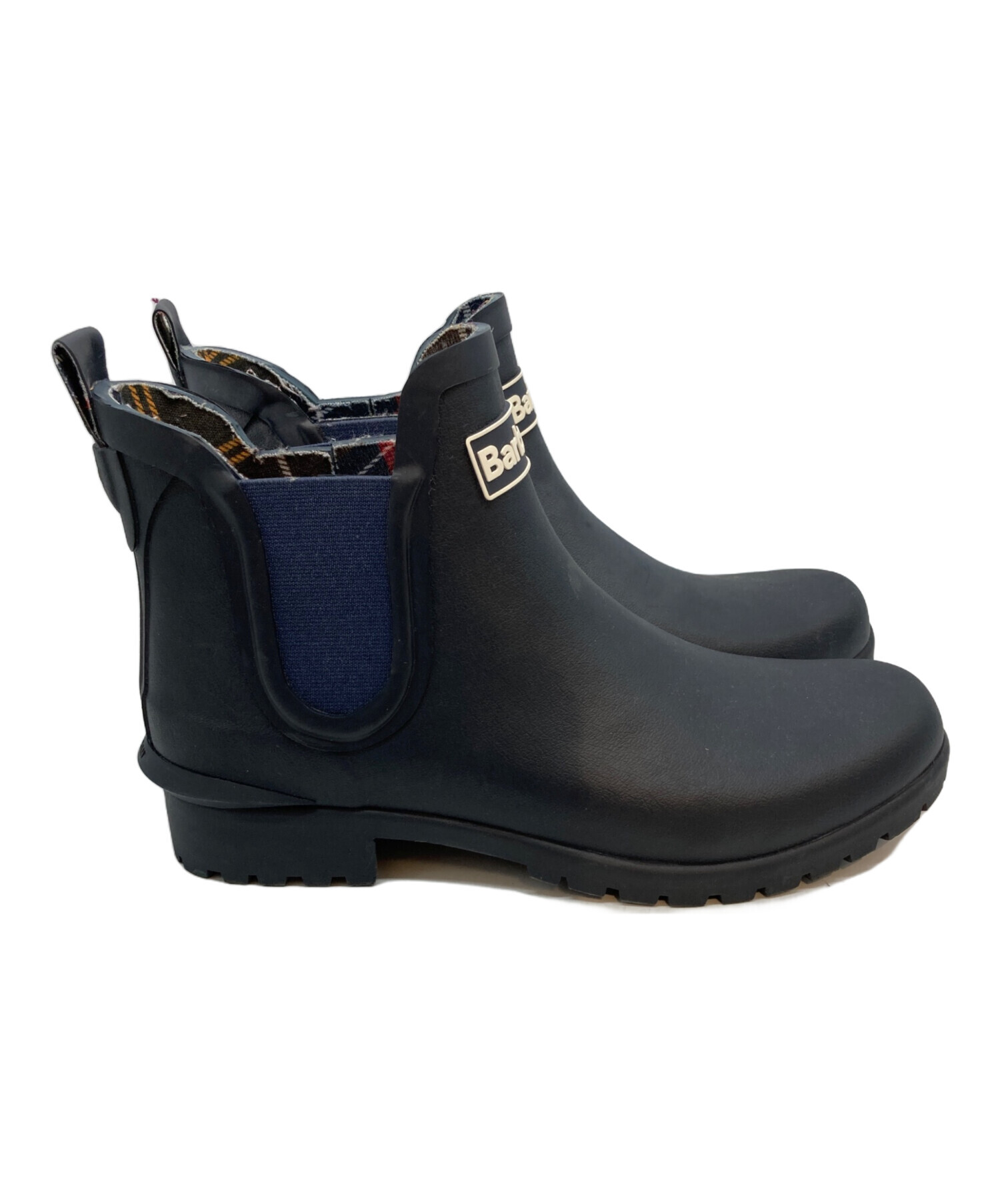 中古・古着通販】Barbour (バブアー) サイドゴアレインブーツ ネイビー