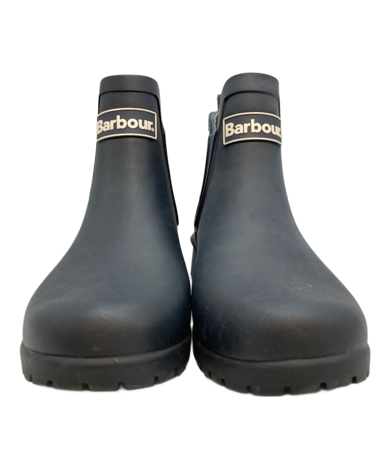 中古・古着通販】Barbour (バブアー) サイドゴアレインブーツ ネイビー