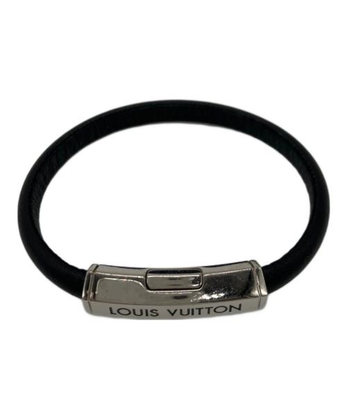 最終価格　LOUIS VUITTON ブラックレザーブレスレット 中古・古着通販】LOUIS VUITTON (ルイ ヴィトン) ブレスレット
