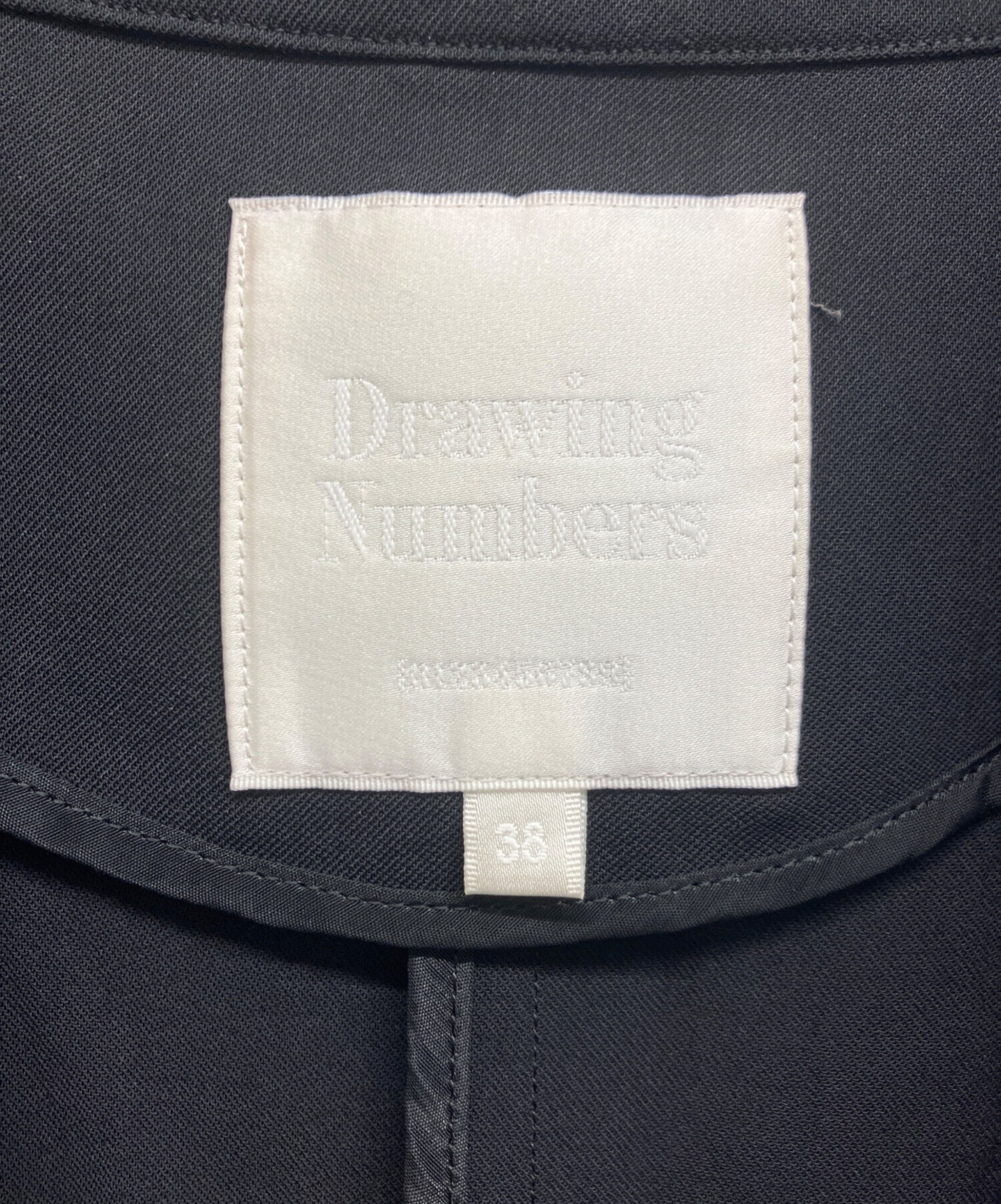 Drawing Numbers ドローイングナンバーズ カジュアルシャツ M 紺 【古着】【中古】【送料無料】 中古・古着通販】Drawing Numbers (ドローイングナンバーズ) ドライ