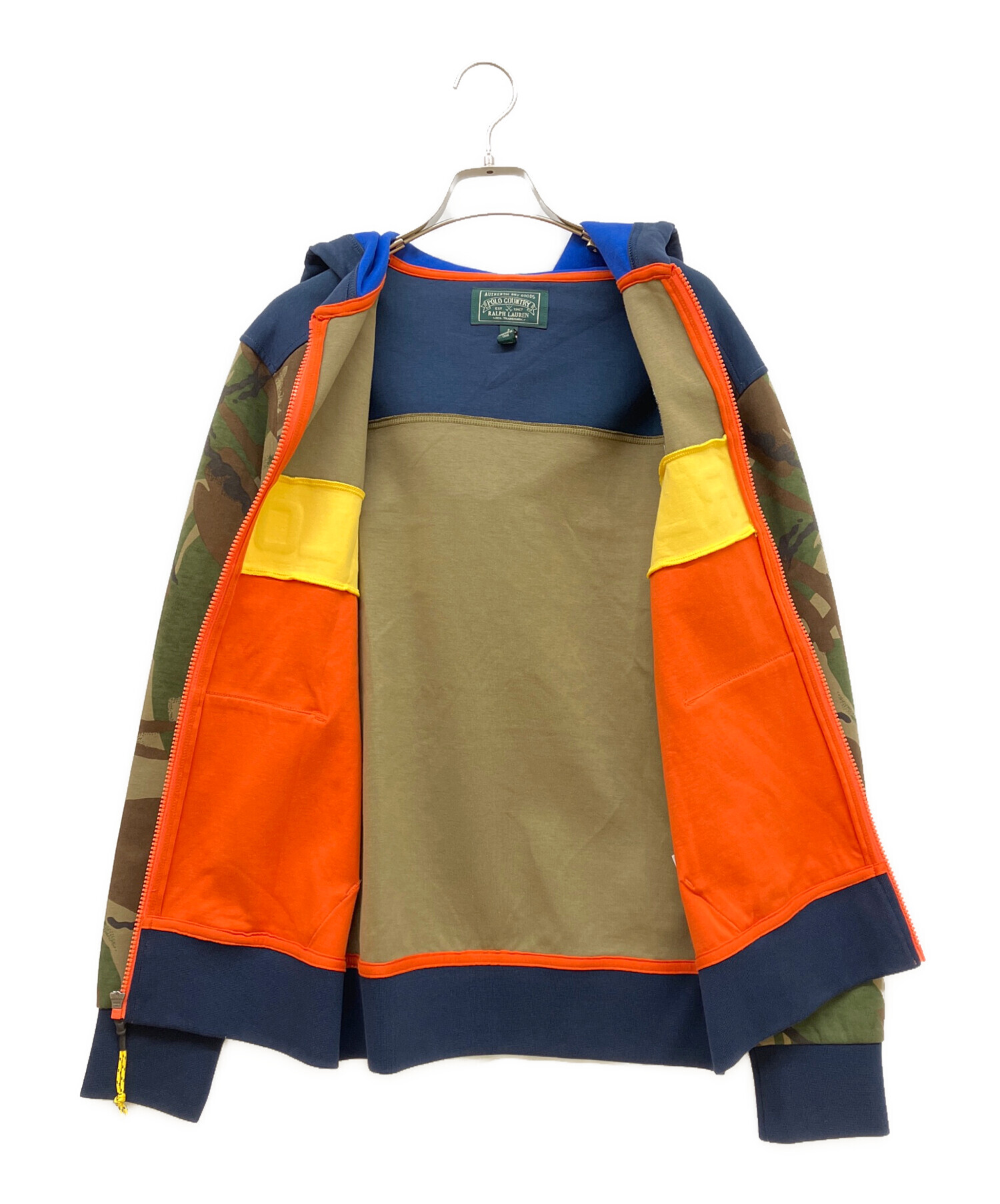 Polo Country ポロカントリー　パッチワーク　フーディー　パーカー　S 中古・古着通販】POLO COUNTRY (ポロカントリー) ジップパーカー