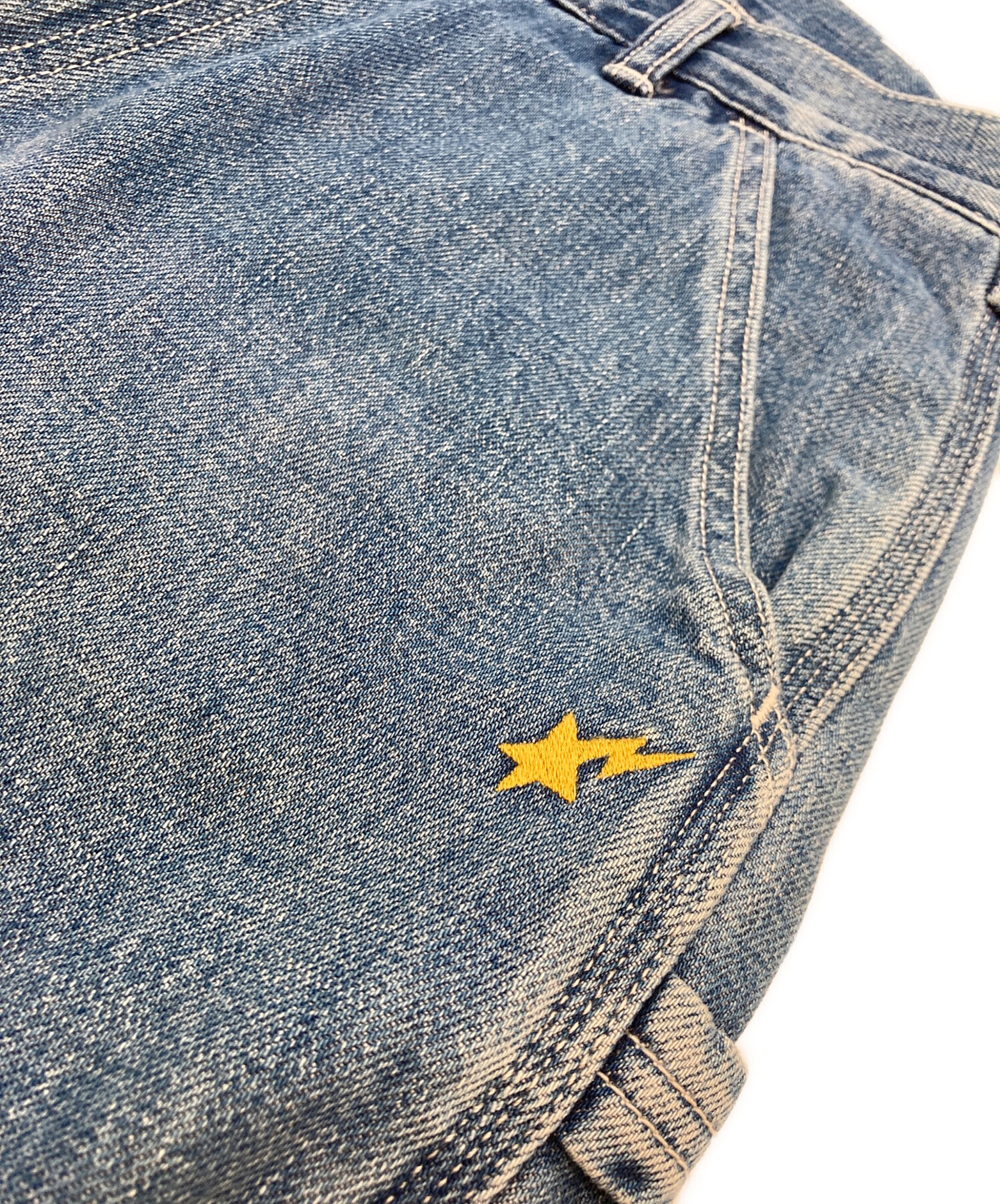 中古・古着通販】A BATHING APE (ア ベイシング エイプ) デニムハーフ