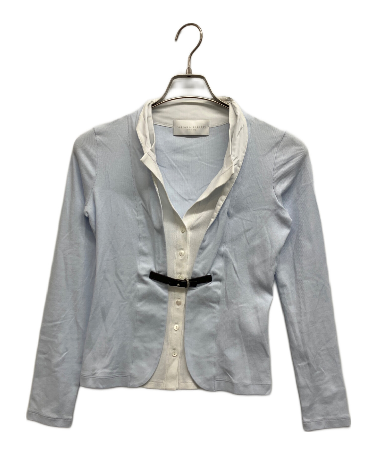 FABIANA FILIPPI ファビアナフィリッピ ドレスシャツ XS 白 【古着】【中古】【送料無料】 FABIANA FILIPPI（ファビアナフィリッピ）ドレスシャツ 白 サイズ:XS
