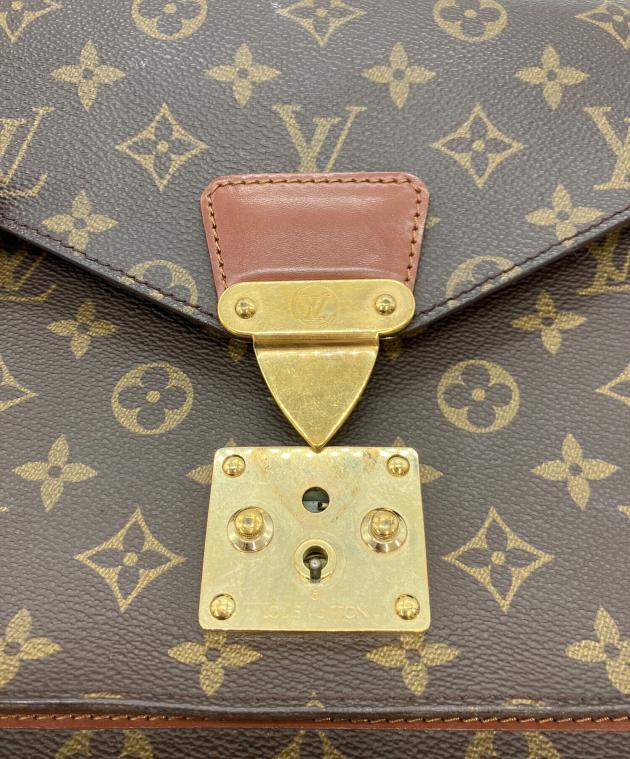 ルイ ヴィトン Louis Vuitton モンソー　モノグラム　ビトン 中古・古着通販】LOUIS VUITTON (ルイ ヴィトン) モンソー ブラウン