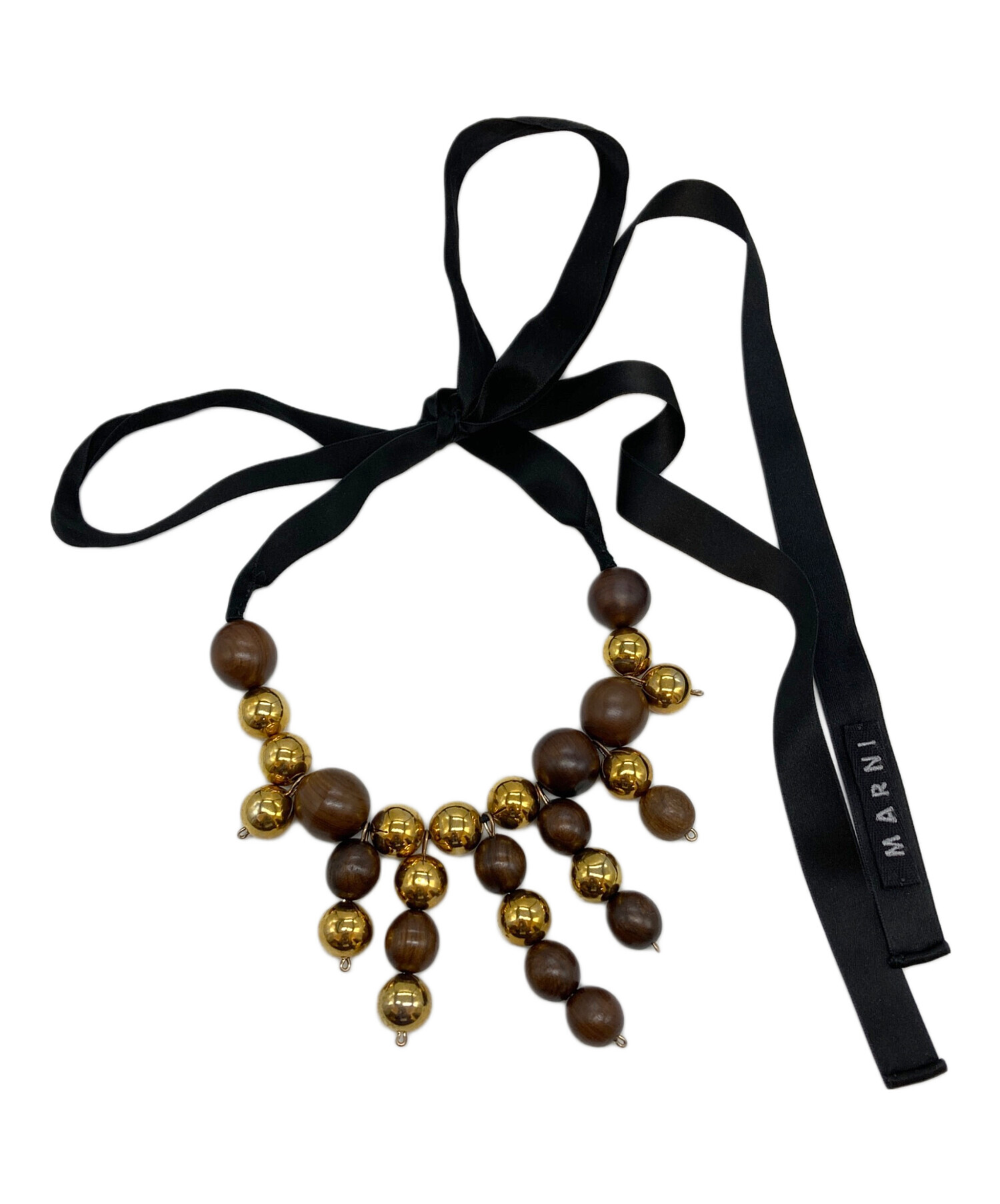 MARNI マルニ ネックレス ゴールド Bow ネックレス | Marni
