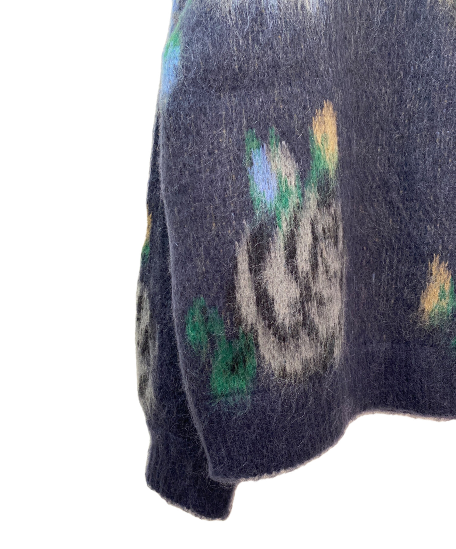 未使用品 machatt フラワーシャギーニット F ネイビー 中古・古着通販】machatt (マチャット) フラワーシャギーニット