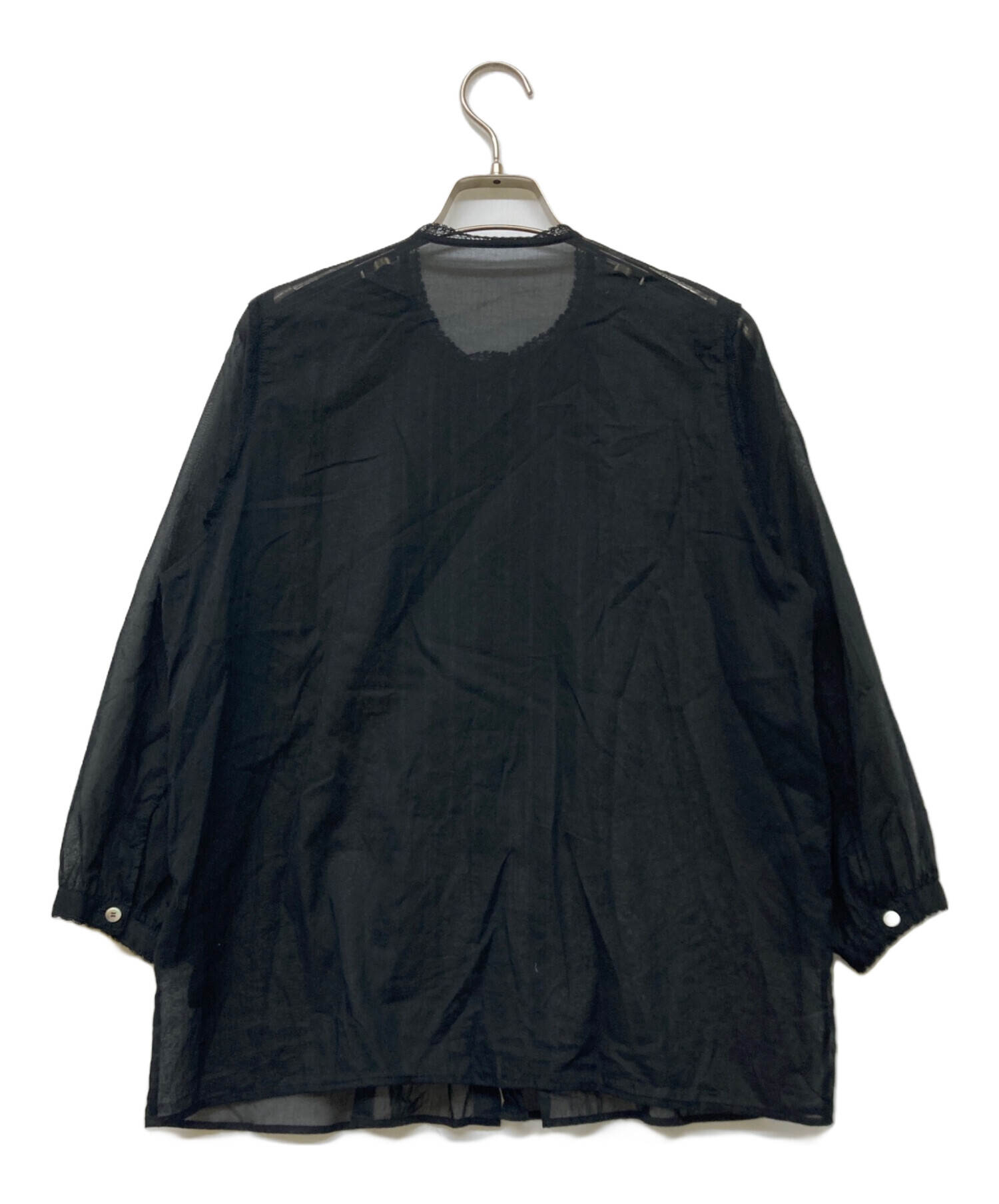 中古・古着通販】IENA (イエナ) ファインコットンブラウス ブラック 