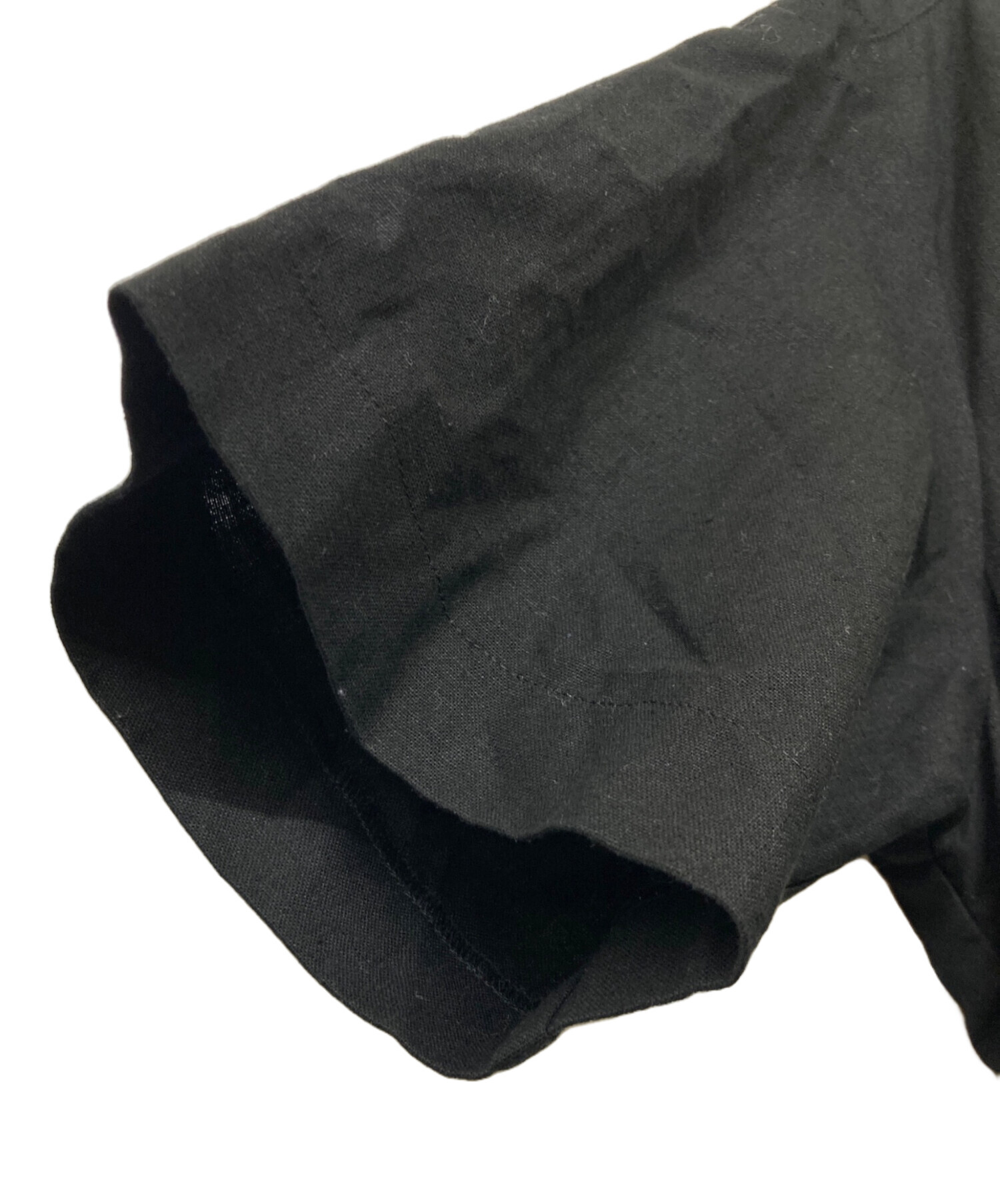中古・古着通販】foufou (フーフー) THE DRESS #36 black linen dress