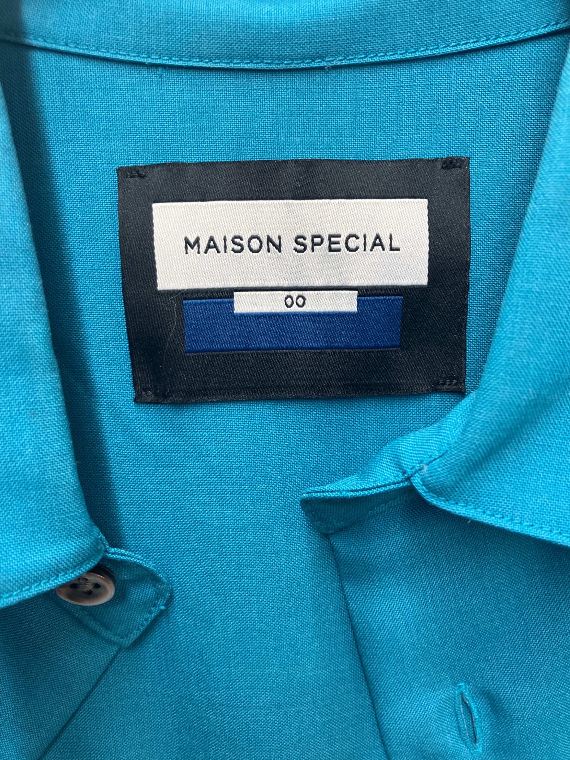 MAISON SPECIAL メゾンスペシャル カジュアルシャツ M 青 【古着】【中古】【送料無料】 MAISON SPECIAL - MAISON SPECIAL メゾンスペシャル カジュアルシャツ