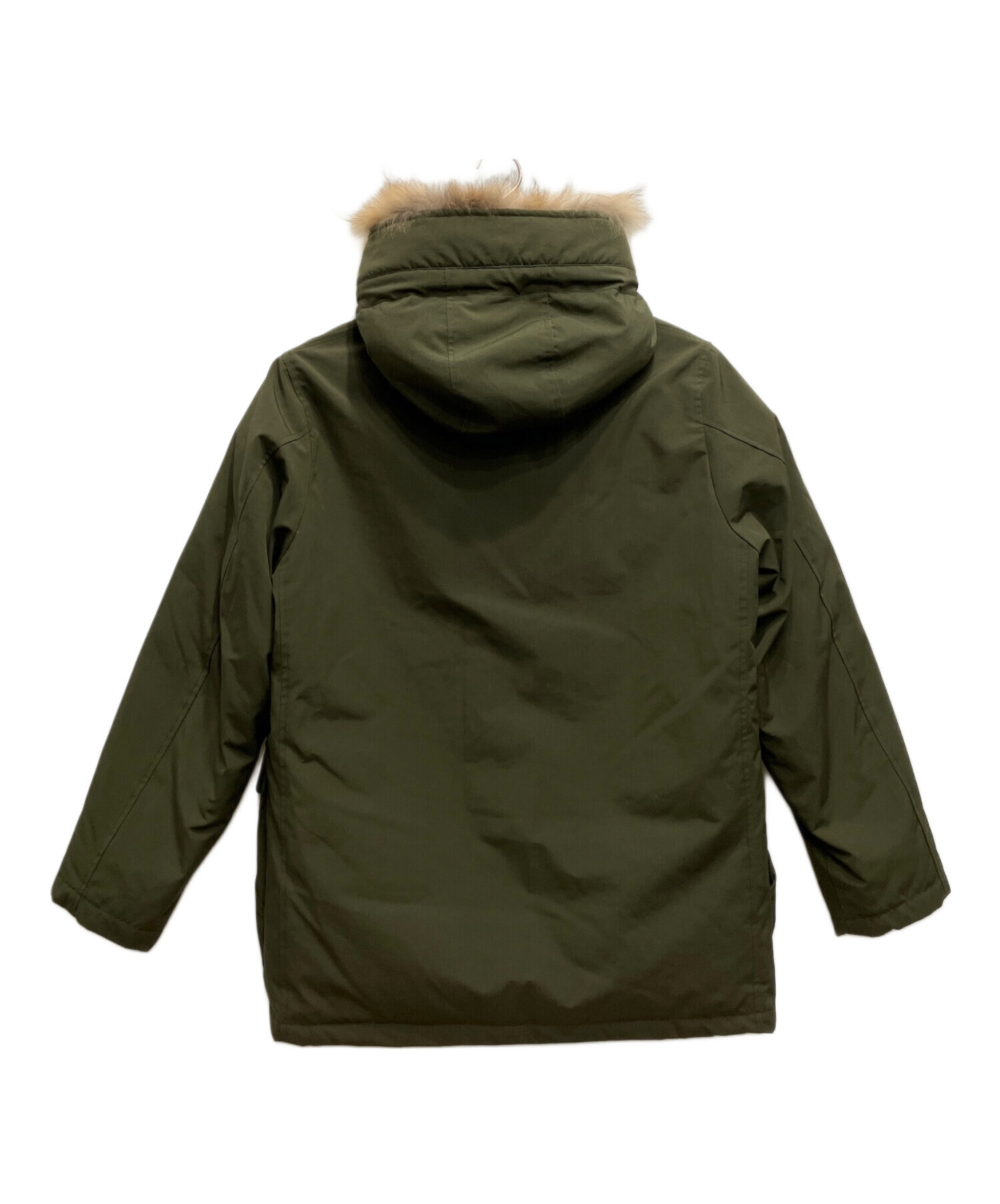 中古・古着通販】DANTON (ダントン) ファー付ダウンコート グリーン