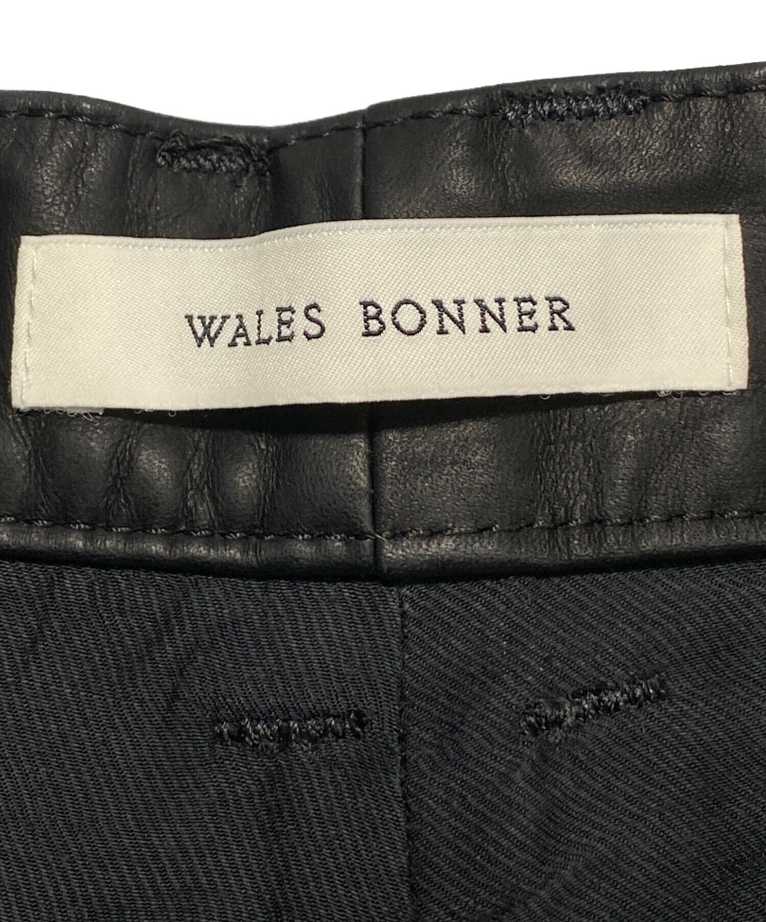 中古・古着通販】WALES BONNER (ウェールズボナー) LEATHER RIDER IVY