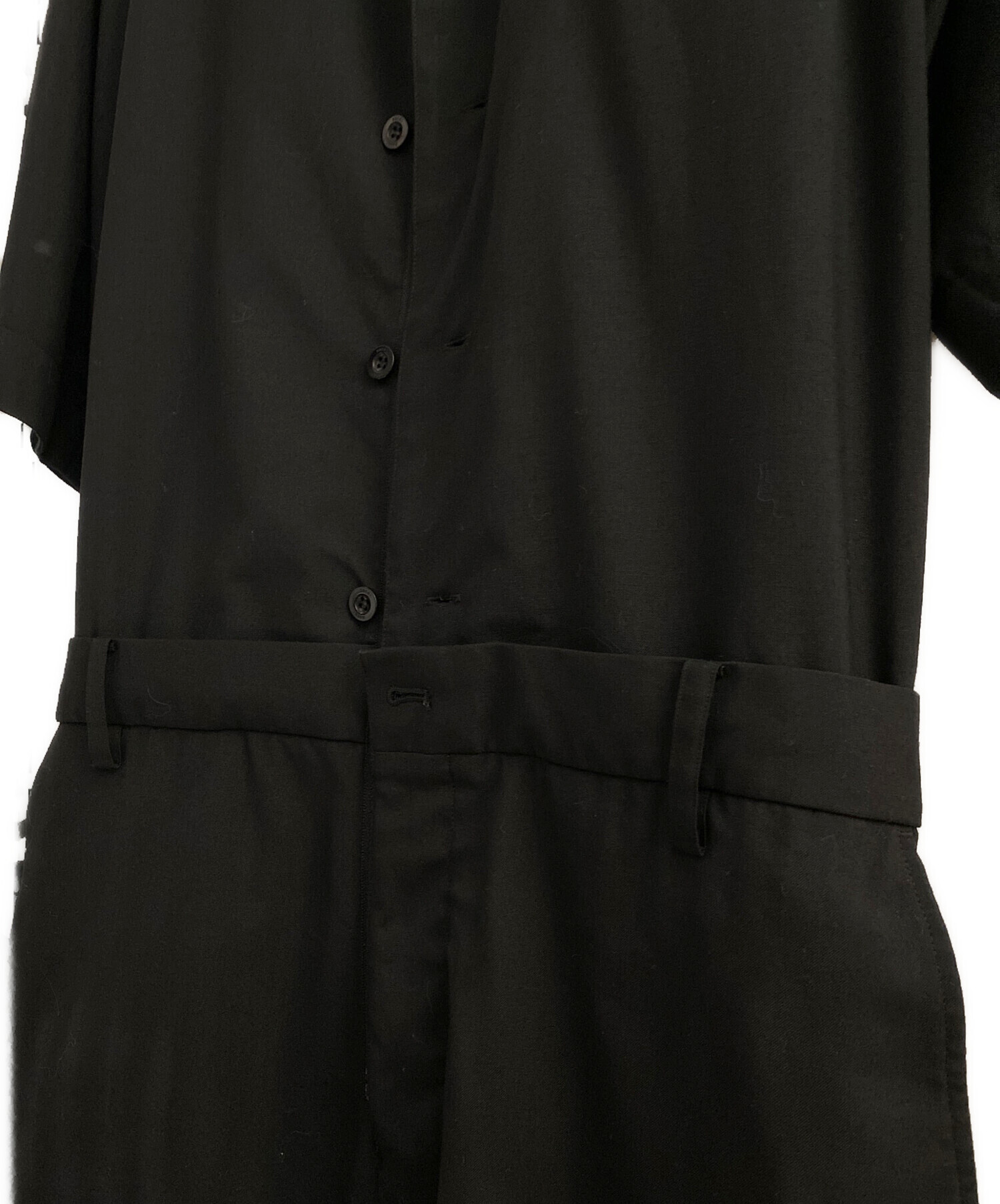 中古・古着通販】sacai (サカイ) Suiting Jumpsuits ブラック サイズ:2
