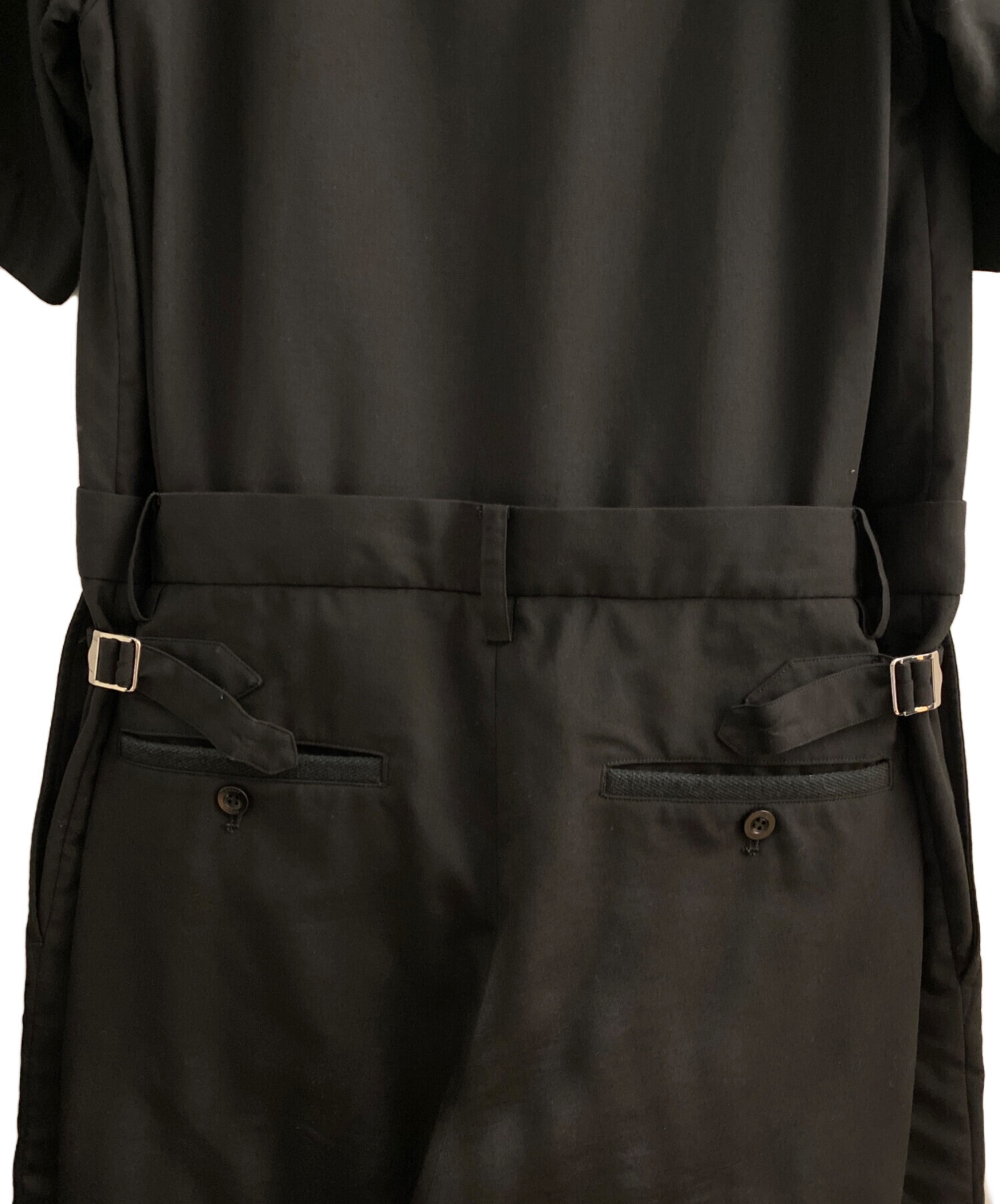 中古・古着通販】sacai (サカイ) Suiting Jumpsuits ブラック サイズ:2