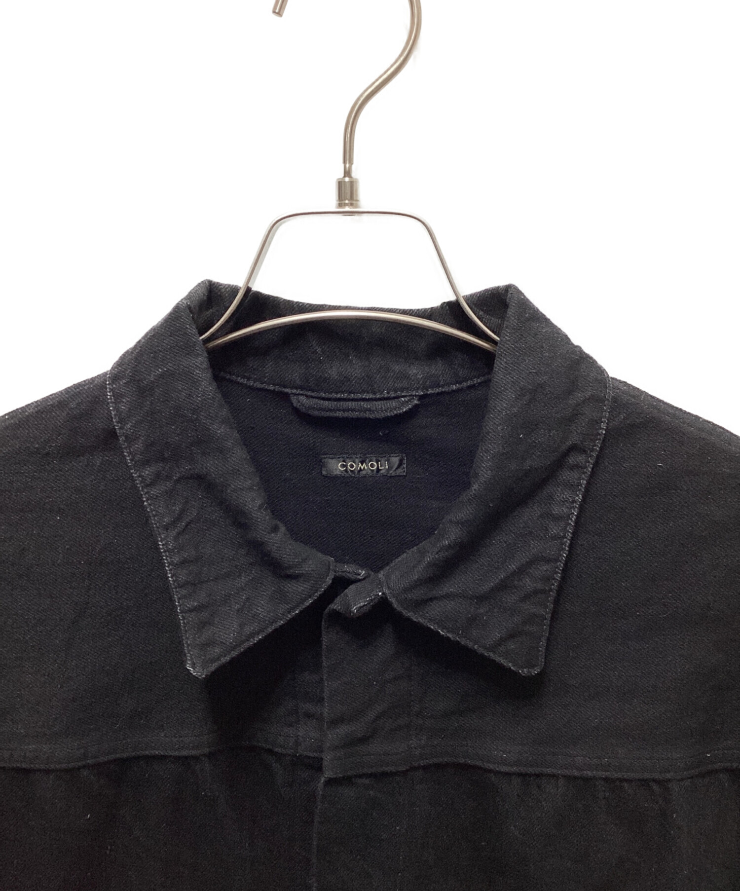 中古・古着通販】COMOLI (コモリ) デニムジャケット ブラック サイズ