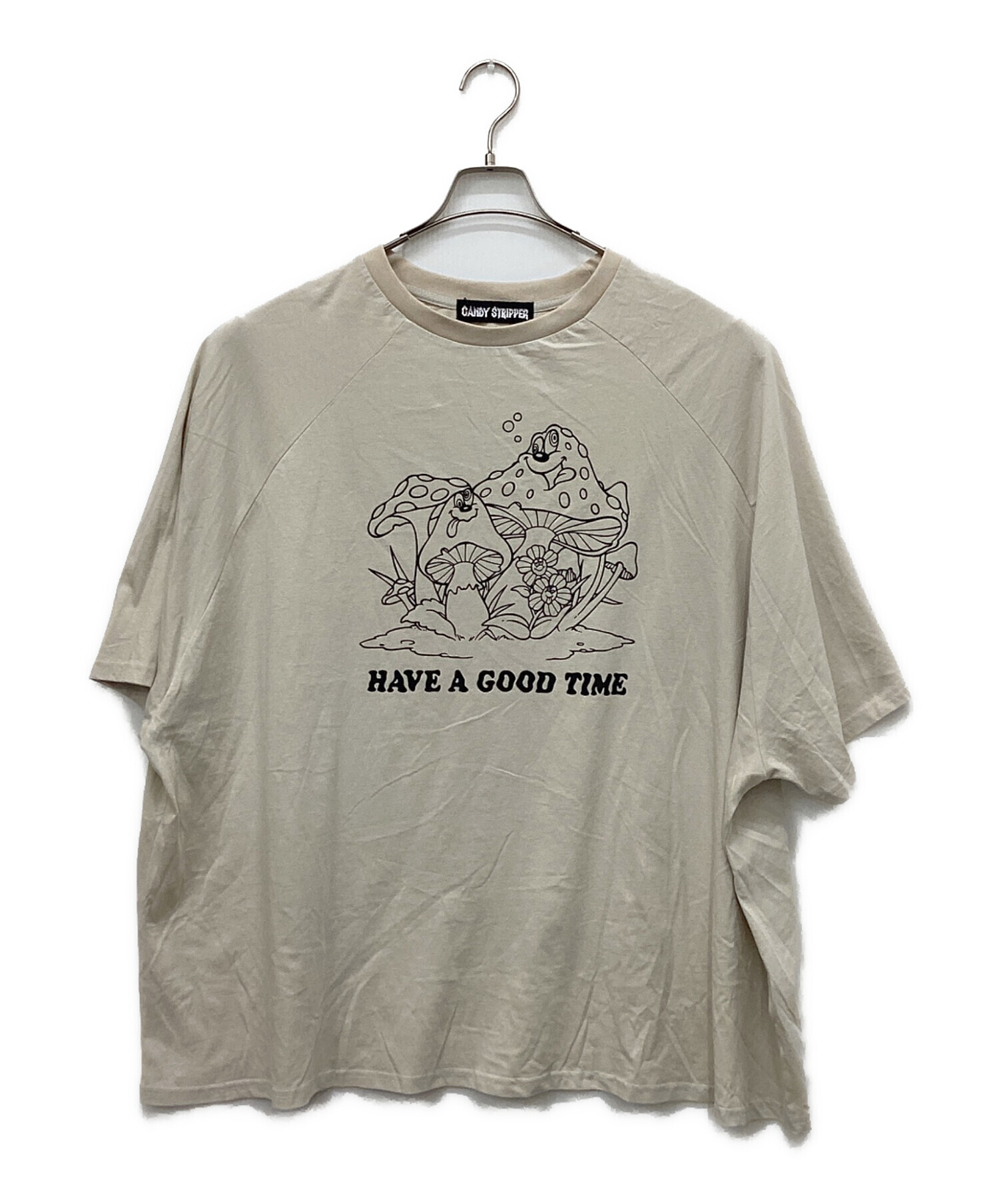 新品未使用キャンディストリッパーアニマルプリント グレー Tシャツ 七 