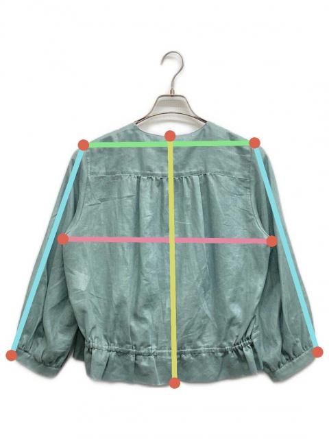 中古・古着通販】AMACA (アマカ) セルメタルオーガンジー ノーカラー