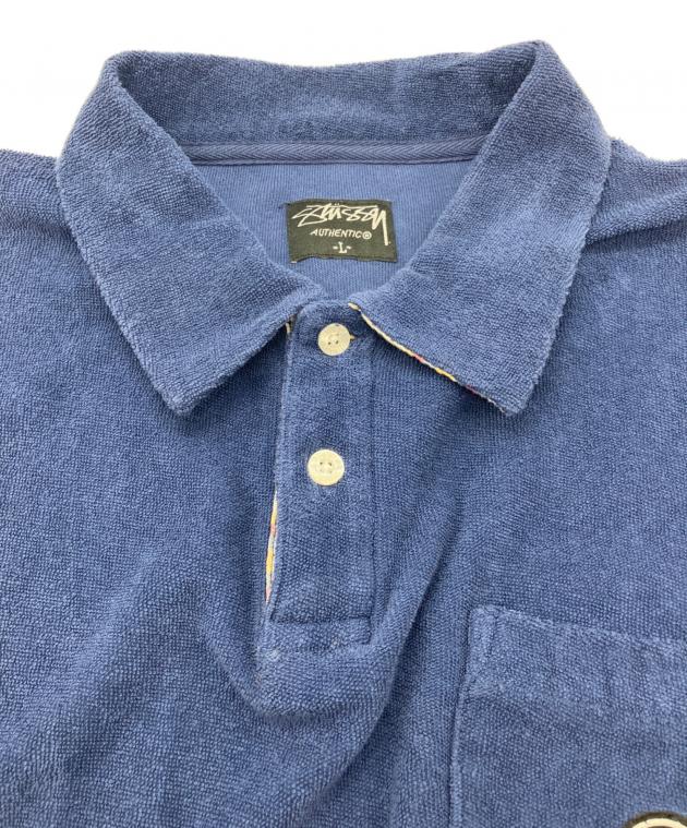 中古・古着通販】stussy (ステューシー) リンクロゴパイルポロシャツ