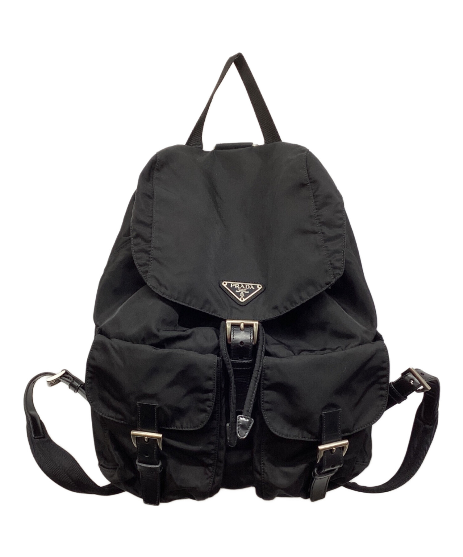中古・古着通販】PRADA (プラダ) ナイロンリュック ブラック｜ブランド