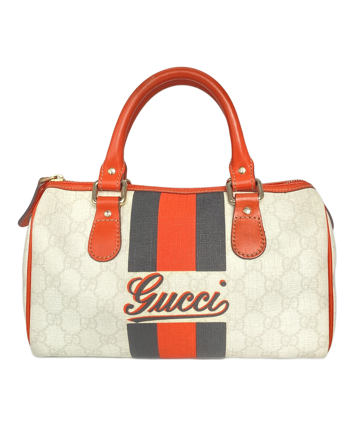 Gucci ミニボストンバッグ 中古・古着通販】GUCCI (グッチ) ミニボストンバッグ ホワイト