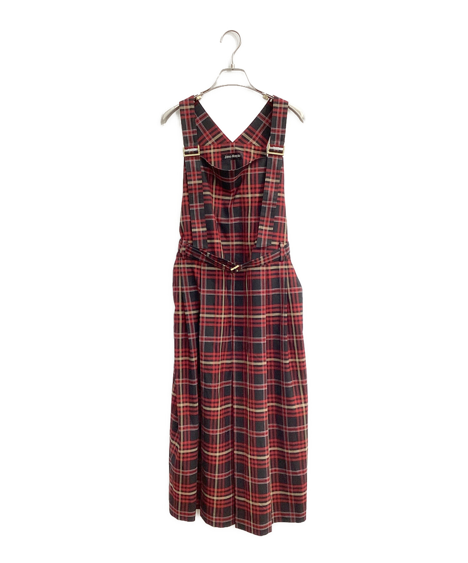 雅*様 ジェーンマープルドンルサロン赤チェックワンピース 中古・古着通販】Jane Marple (ジェーンマープル) British check