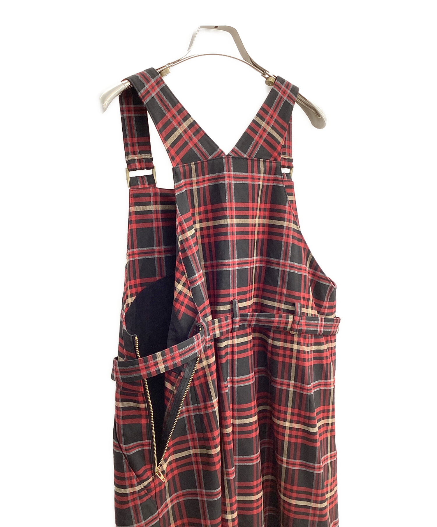 雅*様 ジェーンマープルドンルサロン赤チェックワンピース 中古・古着通販】Jane Marple (ジェーンマープル) British check