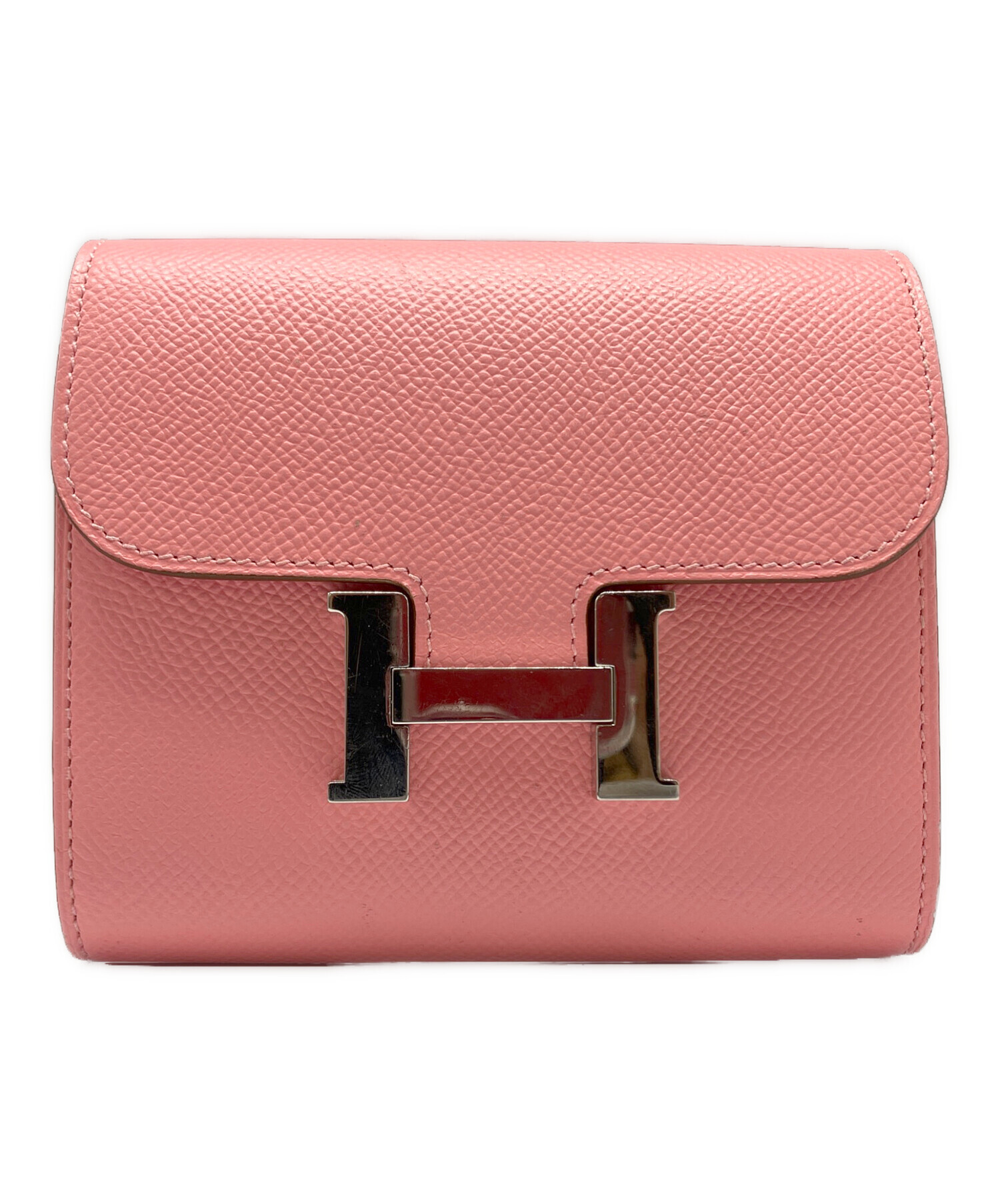 中古・古着通販】HERMES (エルメス) コンパクトウォレット ピンク
