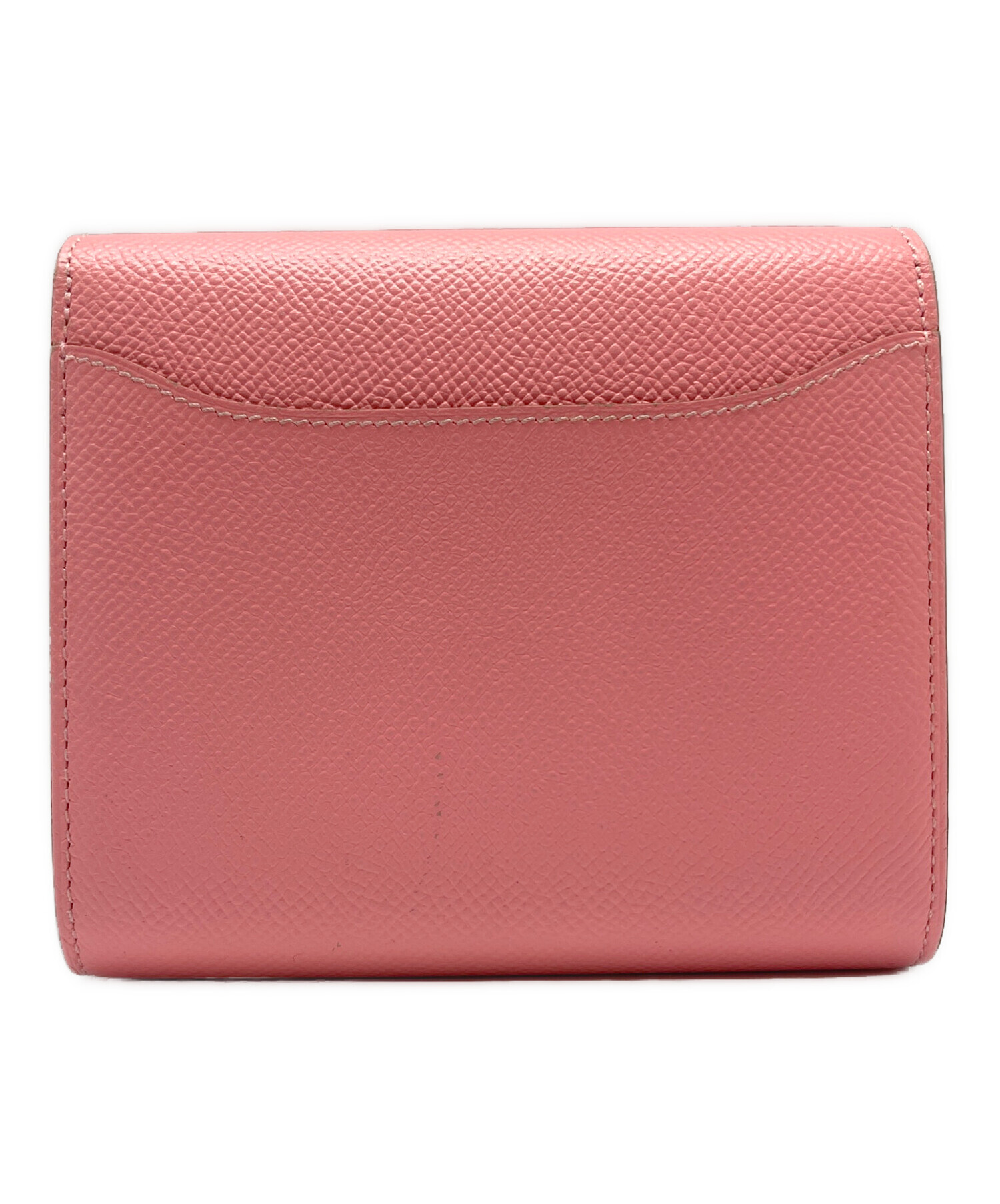 KUMA HERMES ピンク 二つ折り財布 中古・古着通販】HERMES (エルメス) コンパクトウォレット ピンク