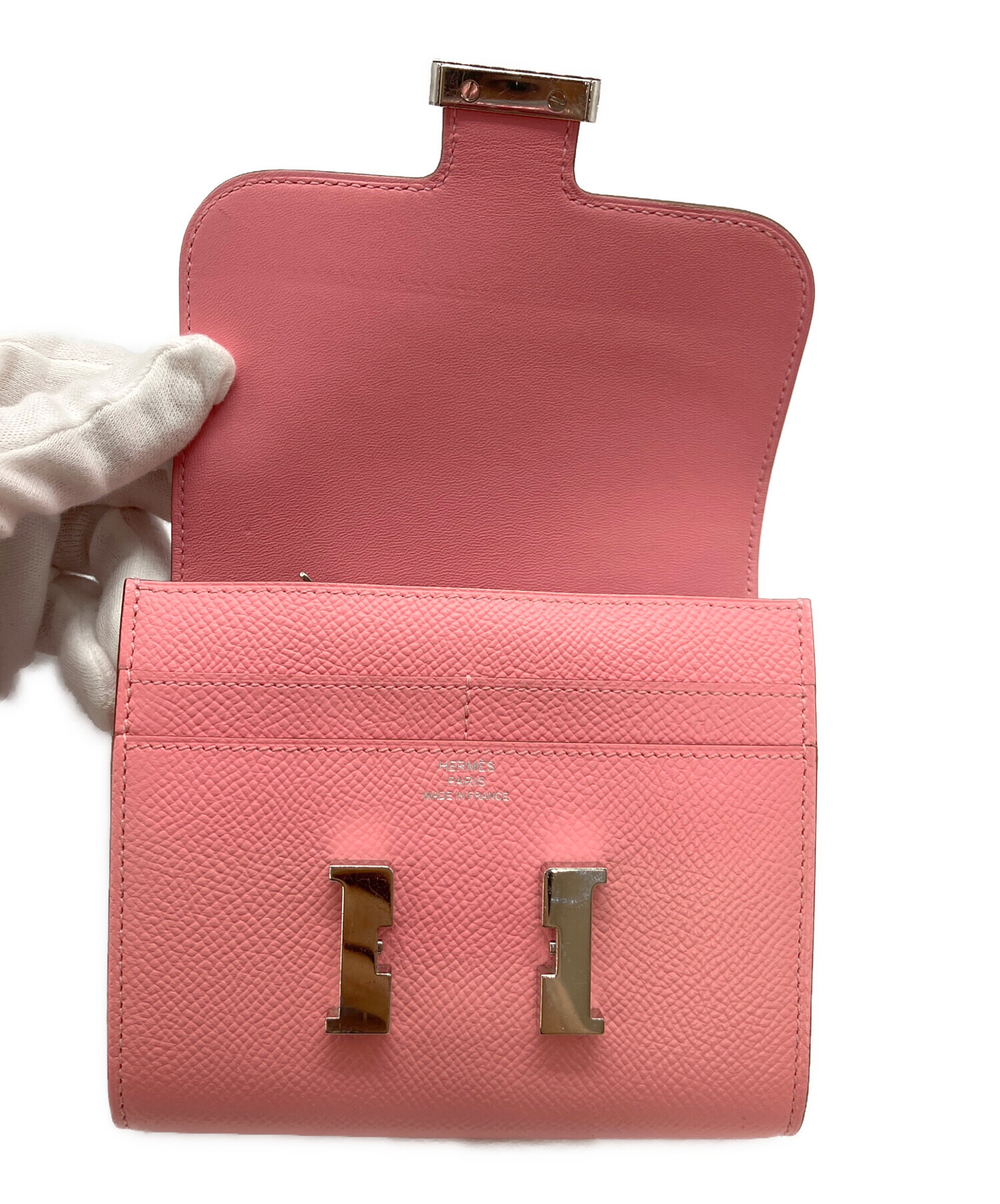 中古・古着通販】HERMES (エルメス) コンパクトウォレット ピンク