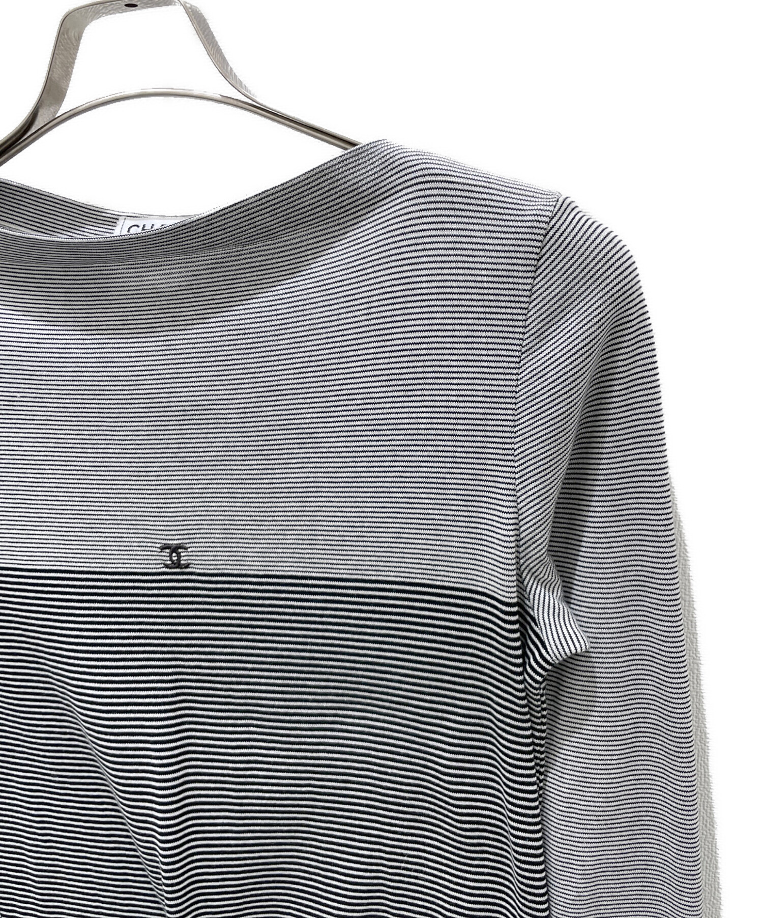 中古・古着通販】CHANEL (シャネル) 97C/P08 ボーダーワンピース