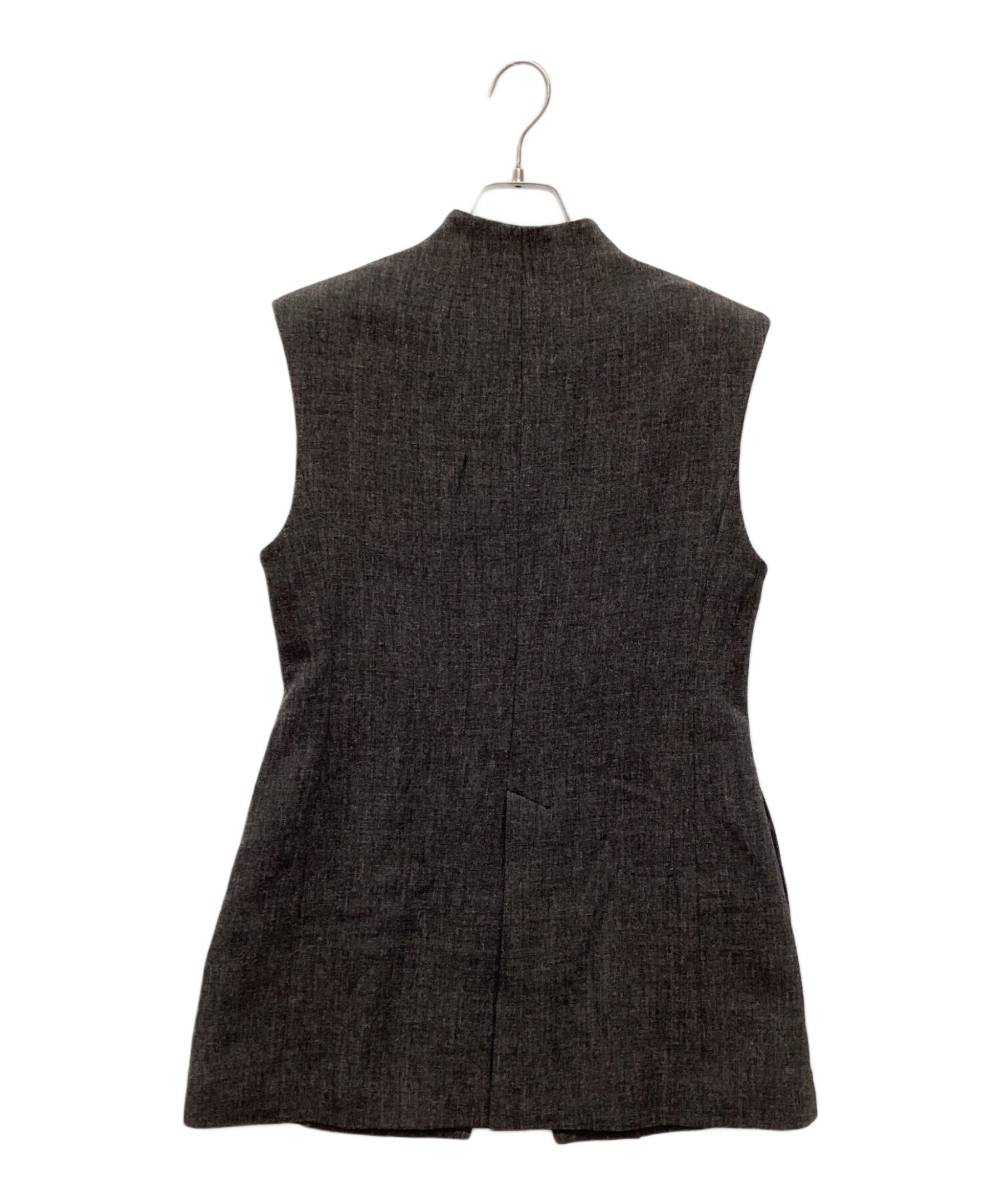 トップス louren sharkskin shape vest 中古・古着通販】Louren (ローレン) SHARKSKIN SHAPE VEST ブラック