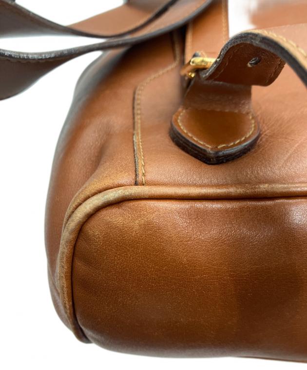 中古・古着通販】GUCCI (グッチ) バンブーハンドルレザーリュック