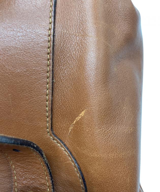 中古・古着通販】GUCCI (グッチ) バンブーハンドルレザーリュック 中古・古着通販】GUCCI (グッチ) バンブーハンドルレザーリュック