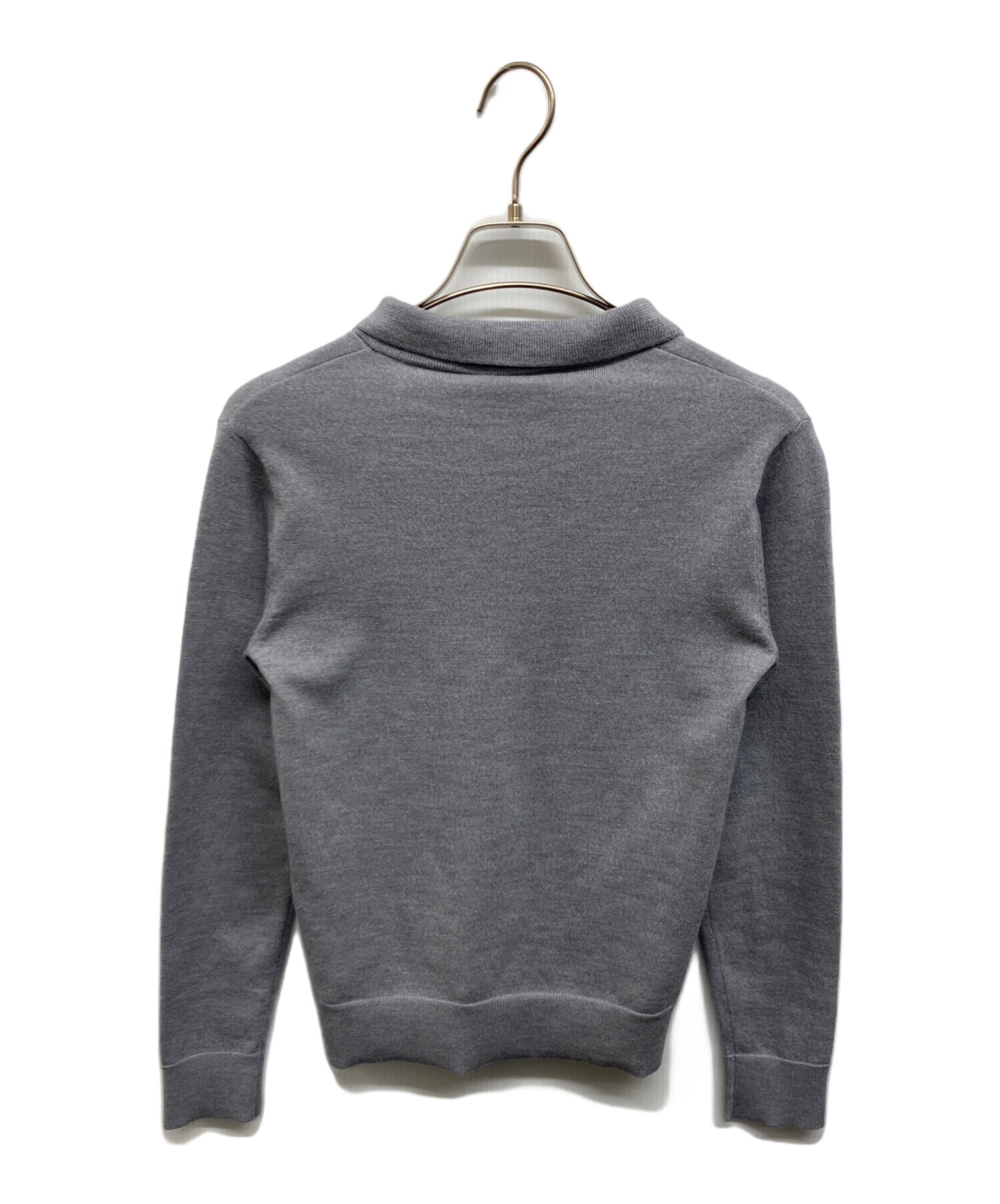 中古・古着通販】gajess (ガジェス) Kanon Logo Polo Knit カノン ロゴ